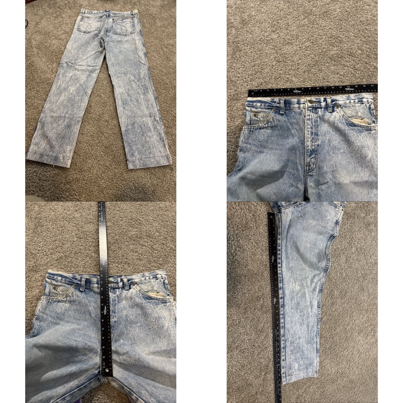 Calvin Klein VINTAGE Calvin Klein Jeans Blue Denim Straight Leg 80s Men 34x30 Inseam 30 New title: Size US 34 / EU 50 - 9 Thumbnail