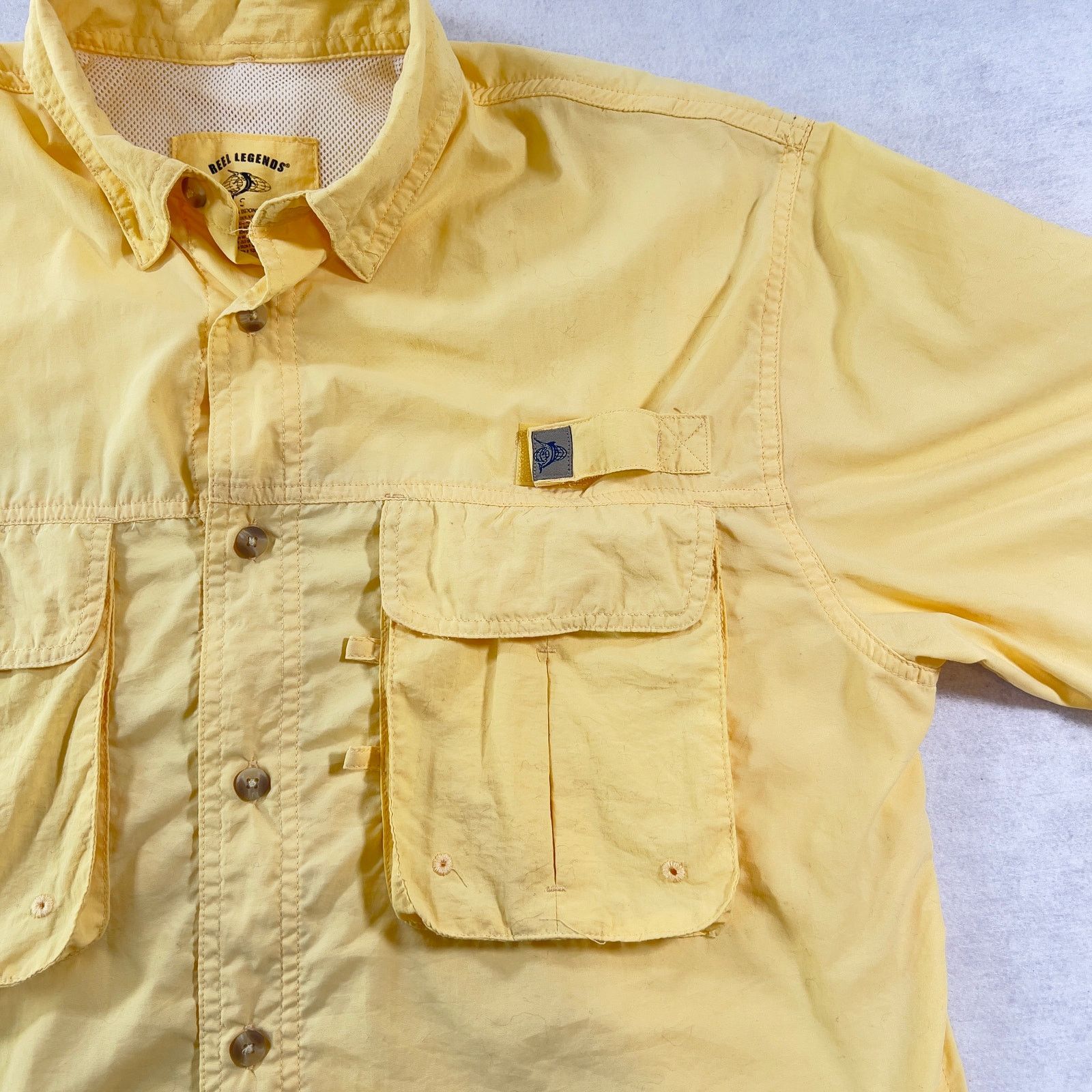 Reel Legends Fishing Shirt Reel Legends Men's S Vented Mesh Back Pockets Size US S / EU 44-46 / 1 - 3 Thumbnail