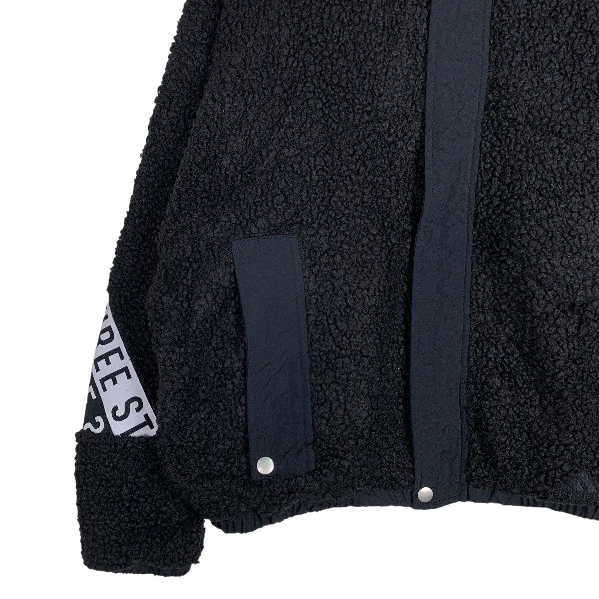 Adidas ADIDAS THREES LOGO STRIPE DEEP PILE FLEECE JACKET #1008-C45 Size US S / EU 44-46 / 1 - 3 Thumbnail