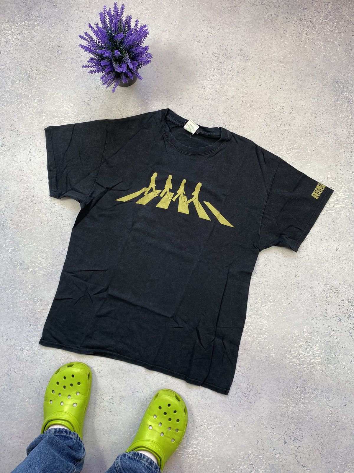 Band Tees × Vintage Vintage The Beatles Abbey Road Men’s Black T-Shirt Size L Size US L / EU 52-54 / 3 - 1 Thumbnail