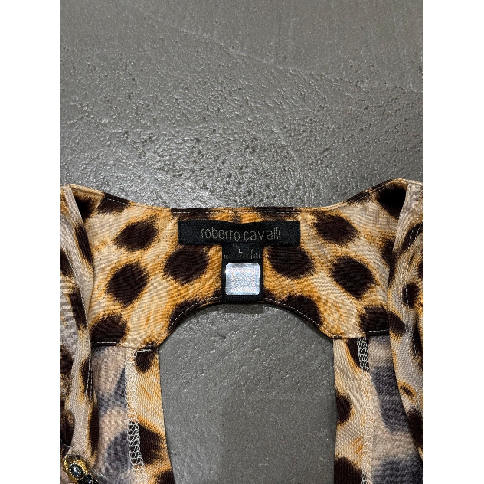 Roberto Cavalli 2000s Roberto Cavalli leopard print dress Size L / US 10 / IT 46 - 2 Thumbnail