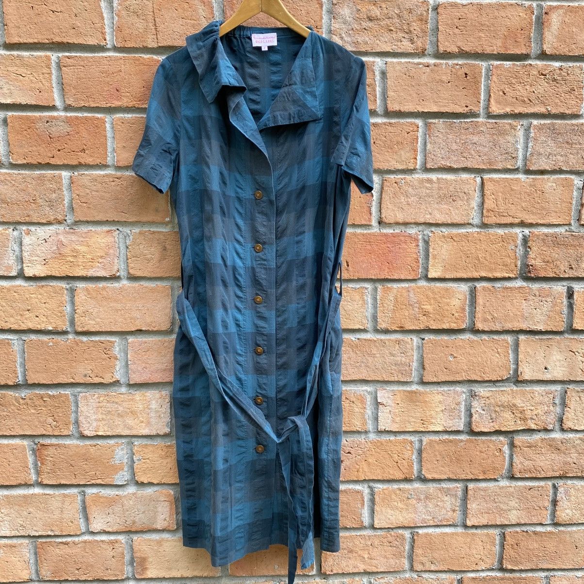 Vivienne Westwood Vivienne Westwood Green Pleated Check Dress with Waist Tie Size XS / US 0-2 / IT 36-38 - 21 Thumbnail