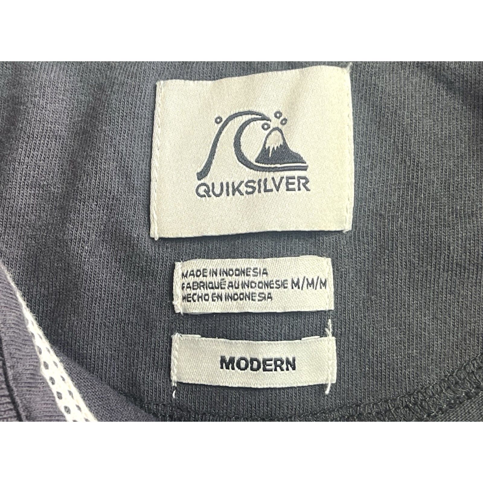 Quiksilver Quick Silver Polo Shirt Gray Short Sleeve Collared Striped Men's M Size US M / EU 48-50 / 2 - 5 Thumbnail