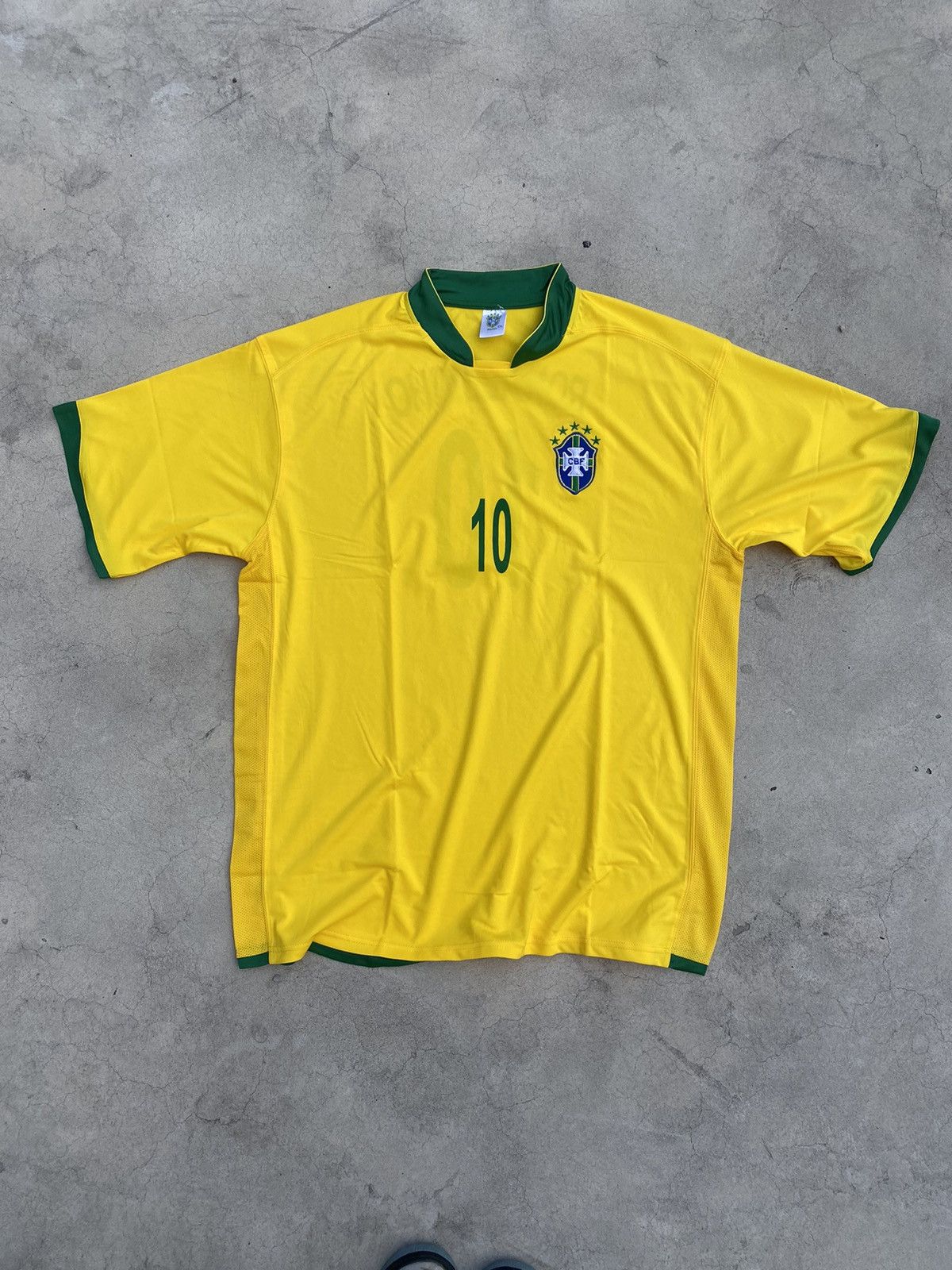 Vintage Blokecore Vintage Brazil #10 RONALDINHO Soccer Jersey Size US XXL / EU 58 / 5 - 8 Thumbnail