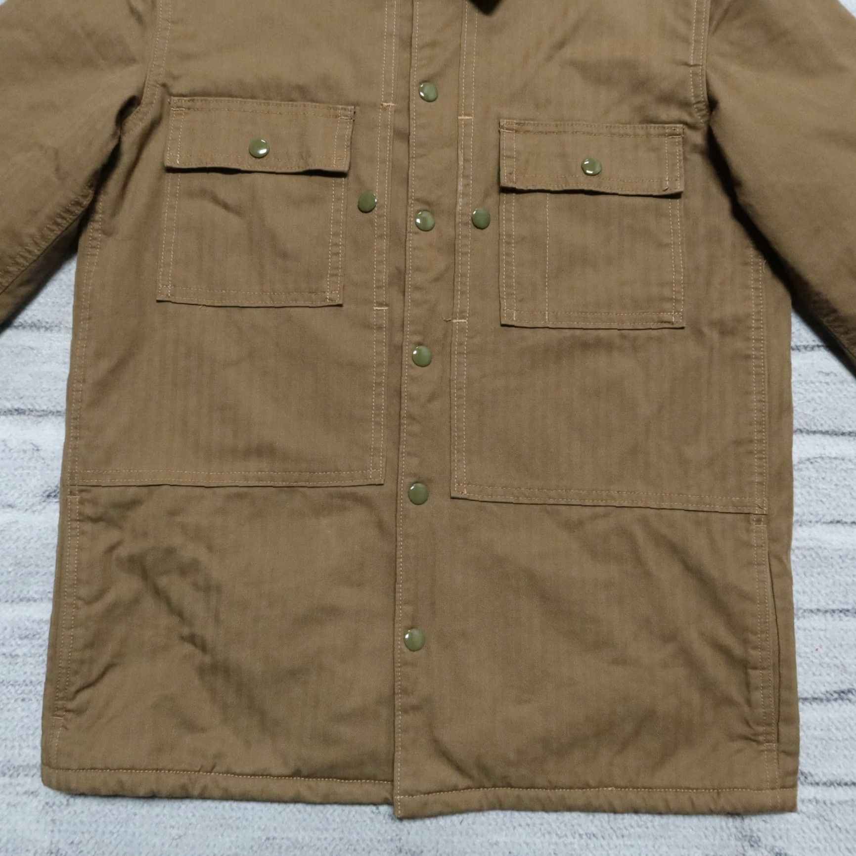 Wallace & Barnes J.Crew Wallace & Barnes Military Jacket Size Small Olive Drab Mens Size US S / EU 44-46 / 1 - 3 Thumbnail