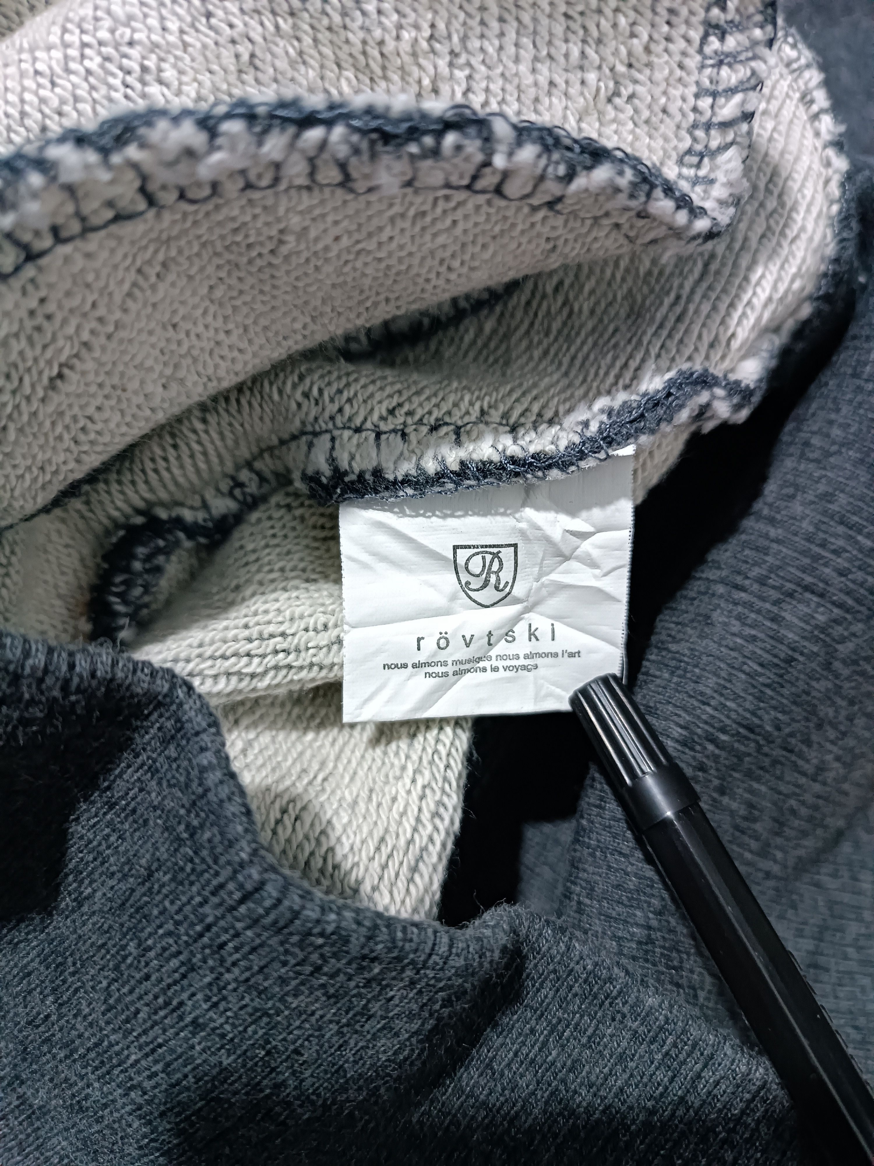 Japanese Brand Rovtski Asymmetrical Hoodie Sweater Size US M / EU 48-50 / 2 - 9 Thumbnail
