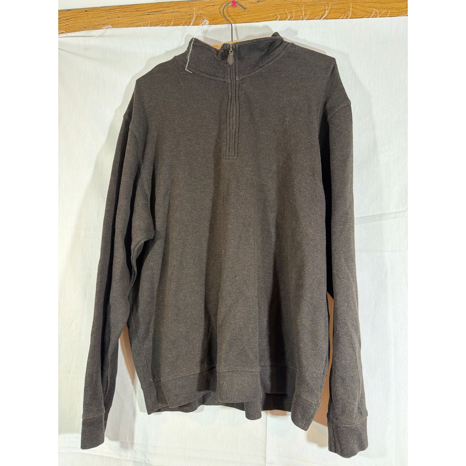 Brooks Brothers Brooks Brothers Brown 100% Cotton Quarter Zip Sweater Size US XL / EU 56 / 4 - 1 Thumbnail