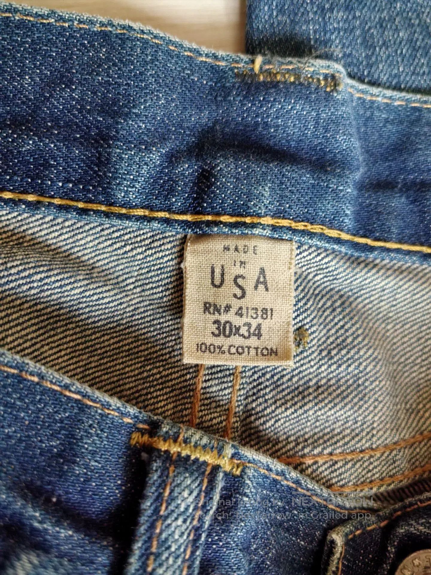 RRL Ralph Lauren rrl double rl straight leg denim jeans. Size US 30 / EU 46 - 6 Thumbnail