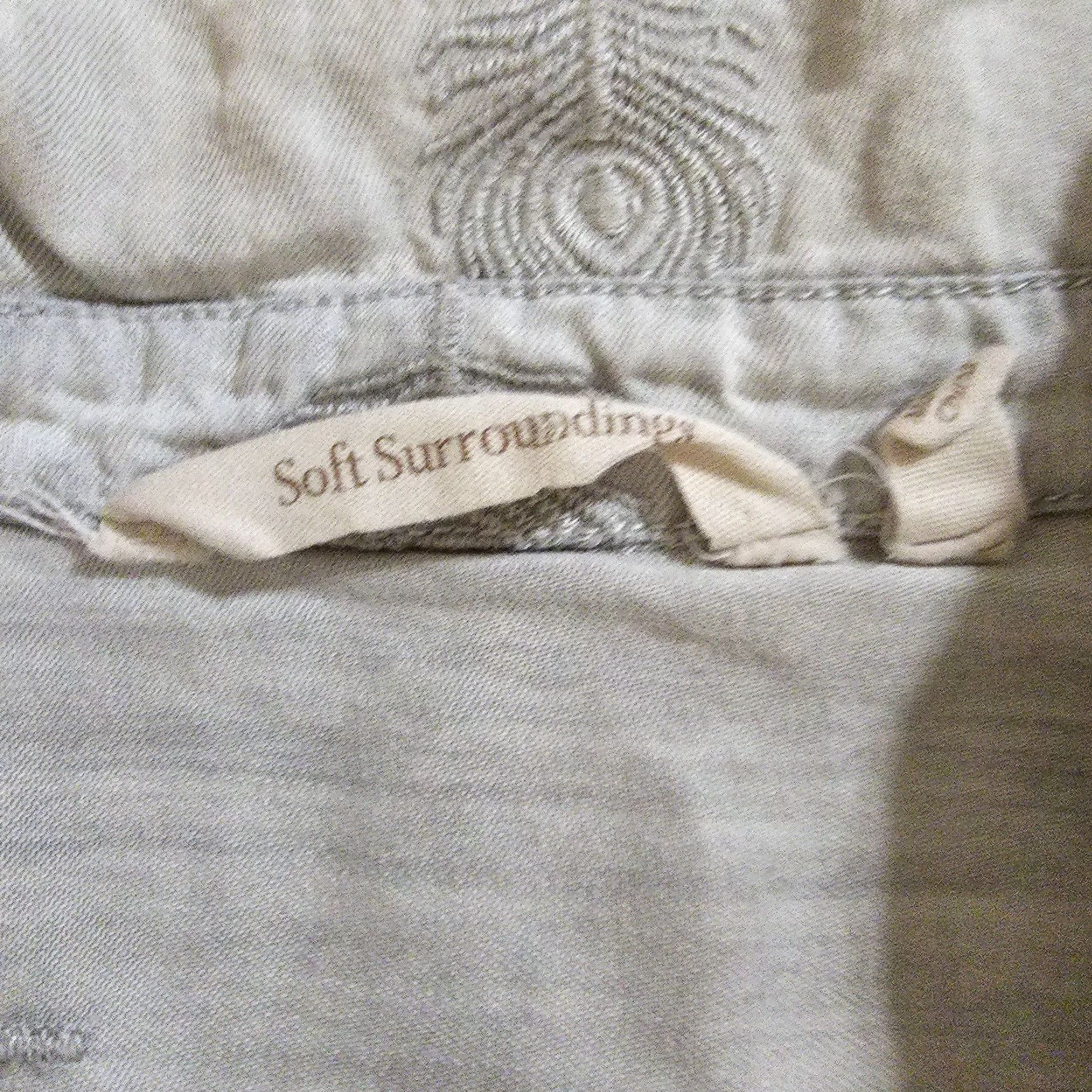 Soft Surroundings Soft Surroundings Dress Womens XL Petite Gray Embroidered Peacock Long Sleeve V-Neck Knee Length Size XL / US 12-14 / IT 48-50 - 3 Thumbnail