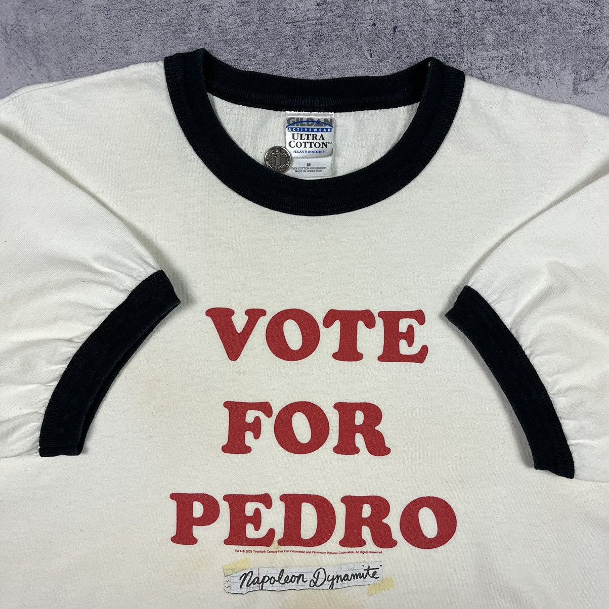 Vintage Vintage Vote For Pedro humor y2k movie promo tee 2005 Size US M / EU 48-50 / 2 - 5 Thumbnail