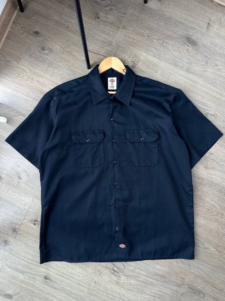 Dickies × Vintage Vintage Dickies Blue Skated Big Logo Tab Shirt Size US XL / EU 56 / 4 - 2 Thumbnail