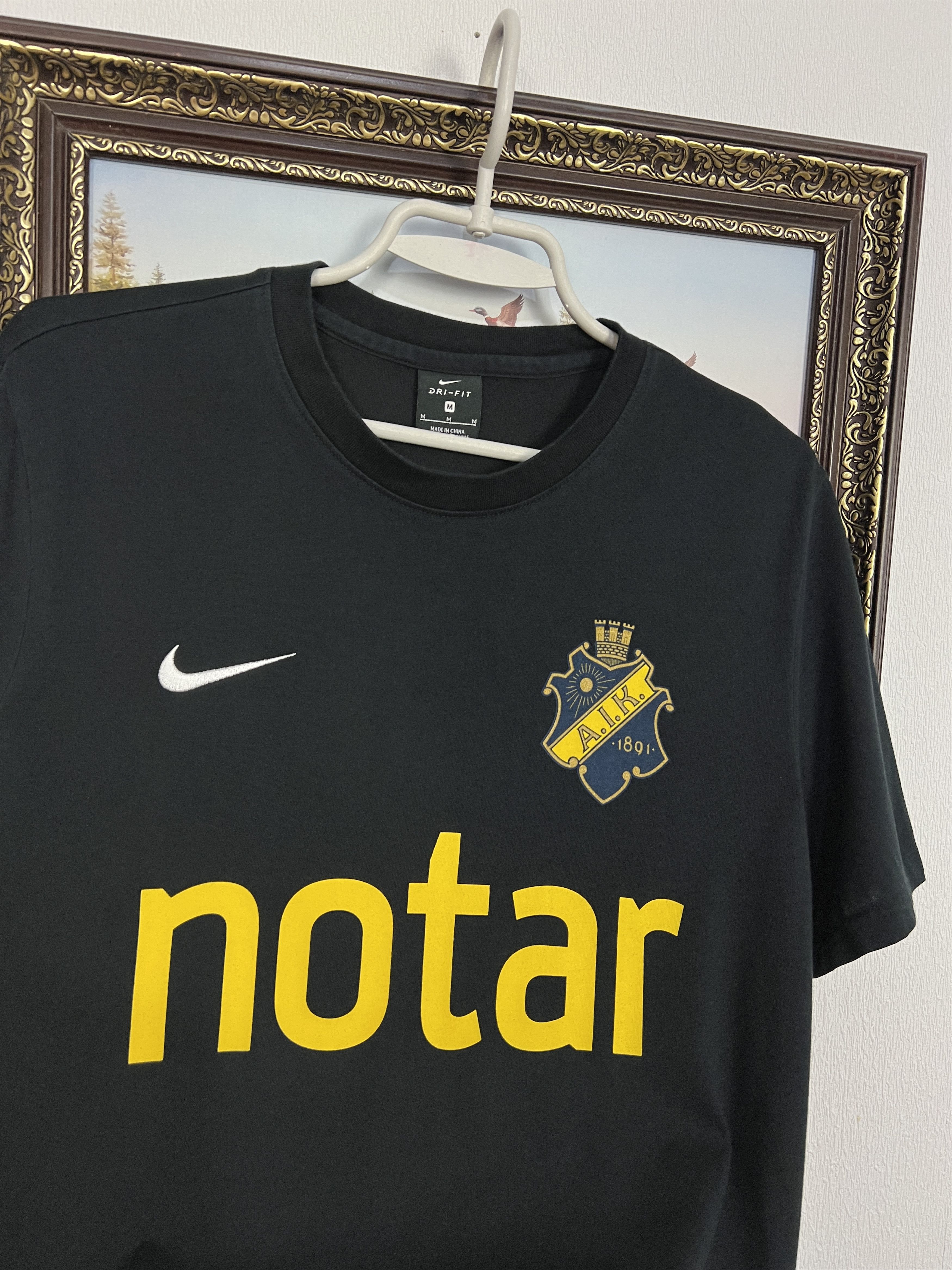 Nike AIK Stockholm Football Train Shirt Soccer Jersey Trikot Rare Size US M / EU 48-50 / 2 - 3 Thumbnail