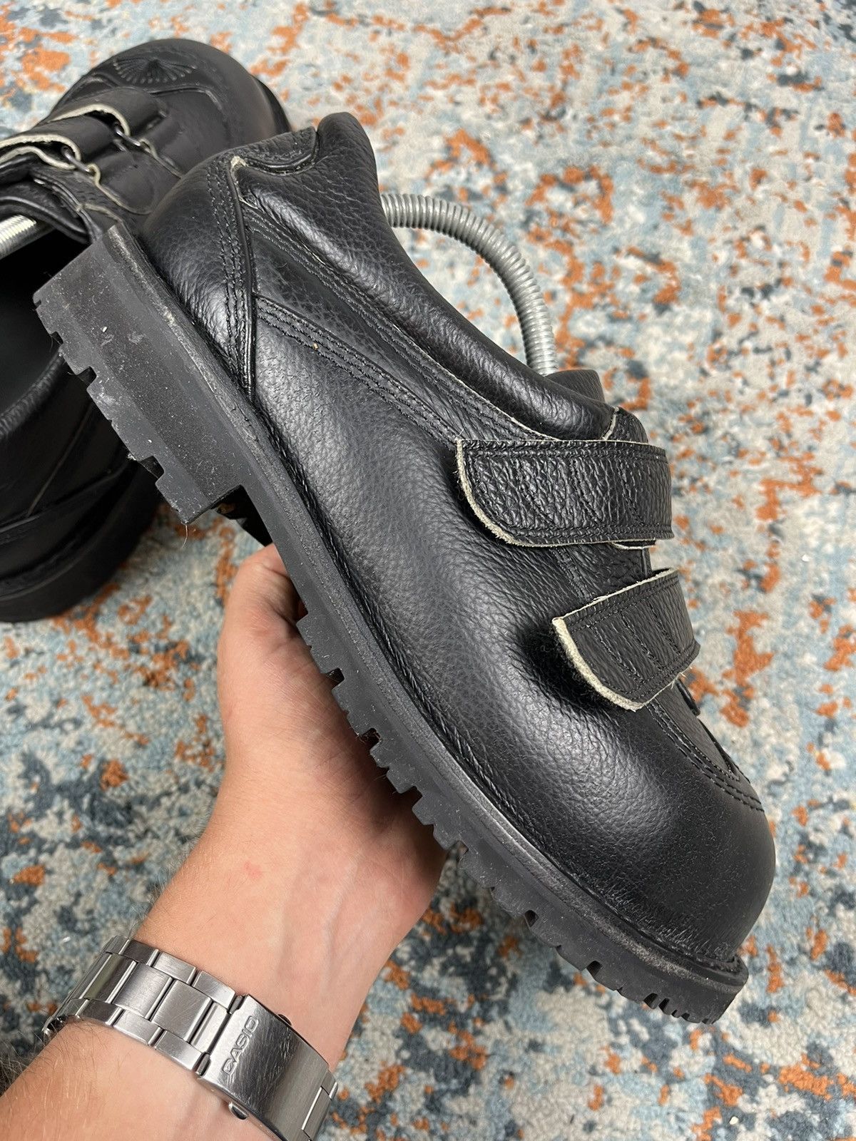 Vintage Vintage y2k Huge Oversized low top boots real leather crazy Size US 7 / EU 40 - 7 Thumbnail