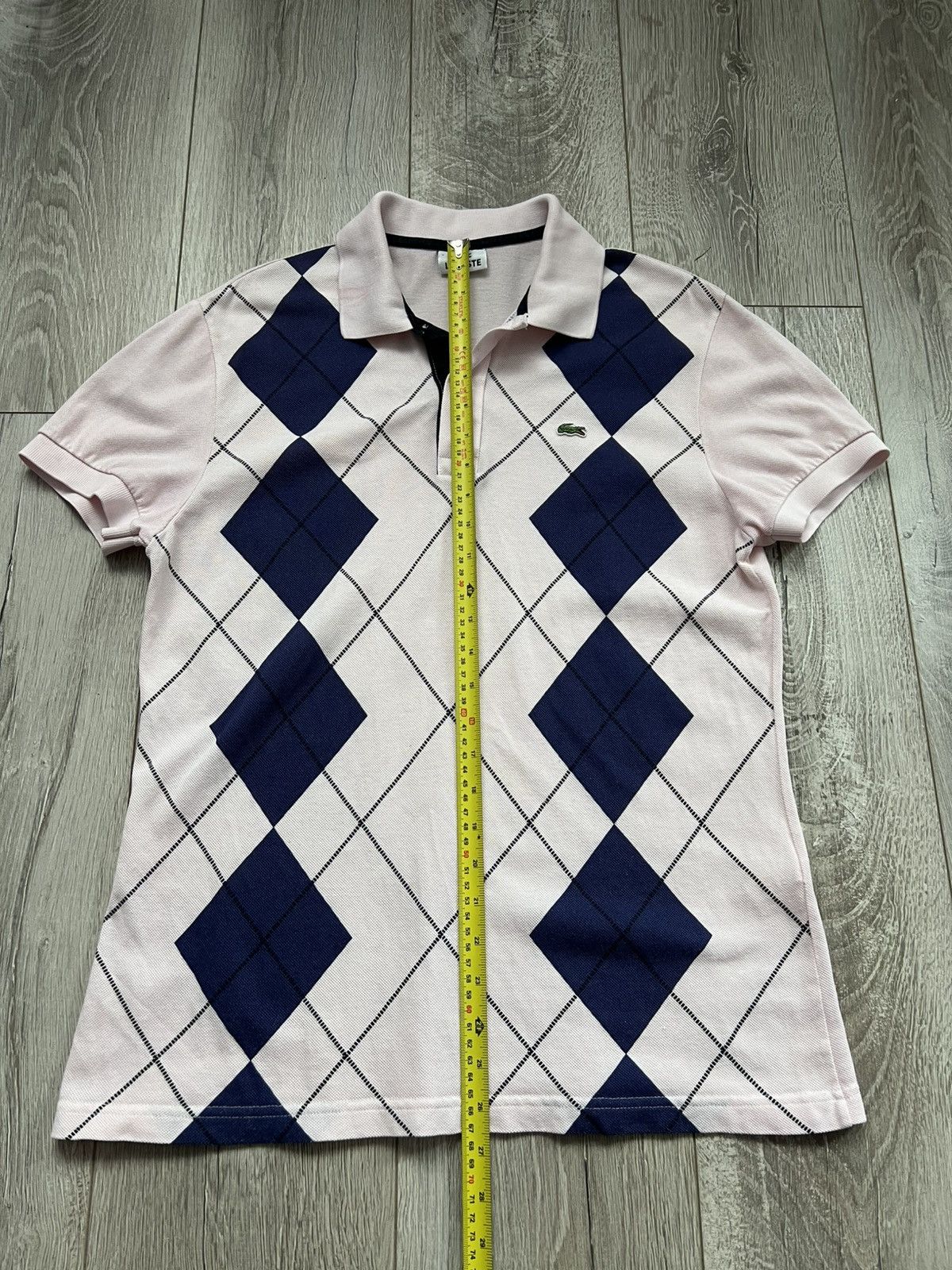 Lacoste Vintage Lacoste Polos Preppy Style 2000s Geometric Pattern Size M / US 6-8 / IT 42-44 - 11 Thumbnail