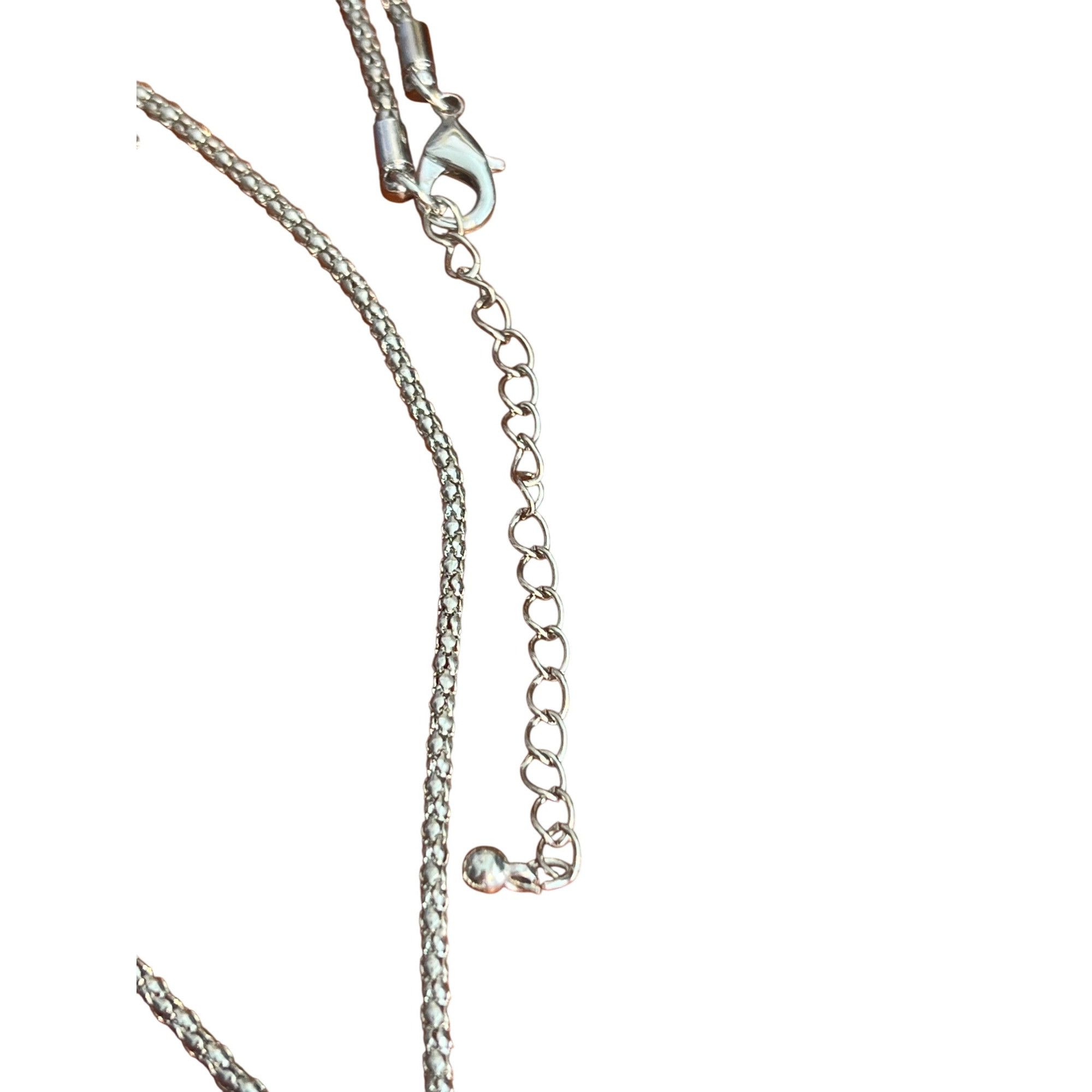 Other Silver Chain Necklace Gradient Blue White Round Articulated Size ONE SIZE - 4 Thumbnail