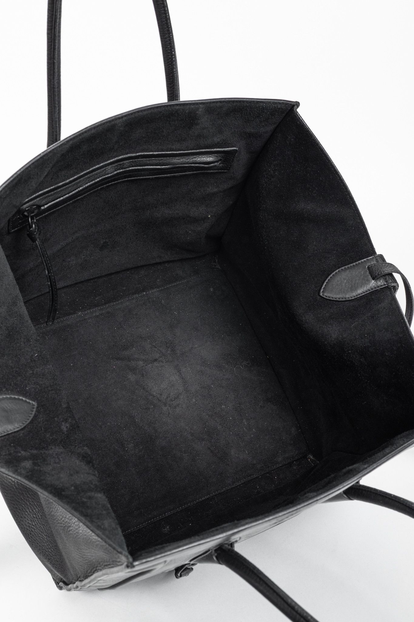 Celine Celine Medium Phantom Luggage Black Leather Tote Size ONE SIZE - 10 Thumbnail