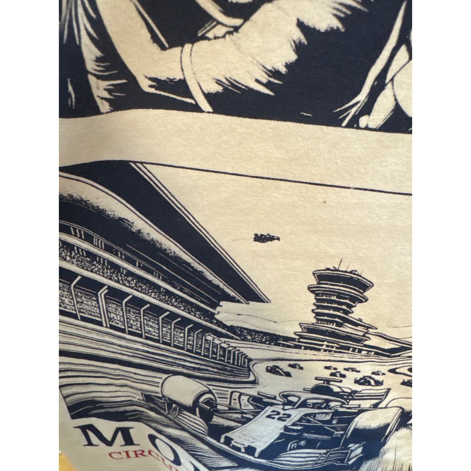 Other BrandMakers Monaco F1 Tee White Red Black Embroidery L Size US L / EU 52-54 / 3 - 7 Thumbnail