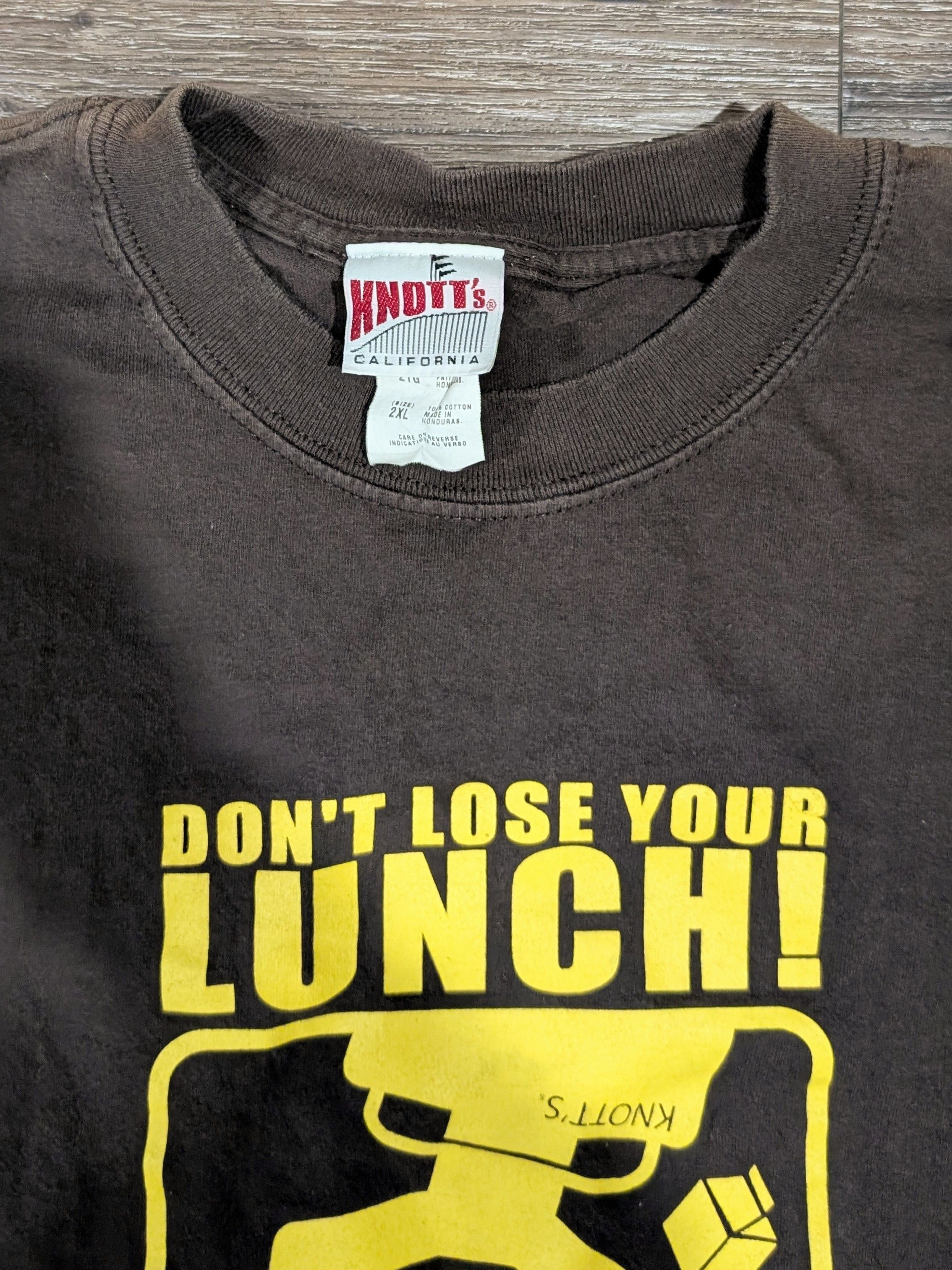 Vintage Vintage Knott's Berry Farm Don't Lose Your Lunch t-shirt Size US XXL / EU 58 / 5 - 3 Thumbnail