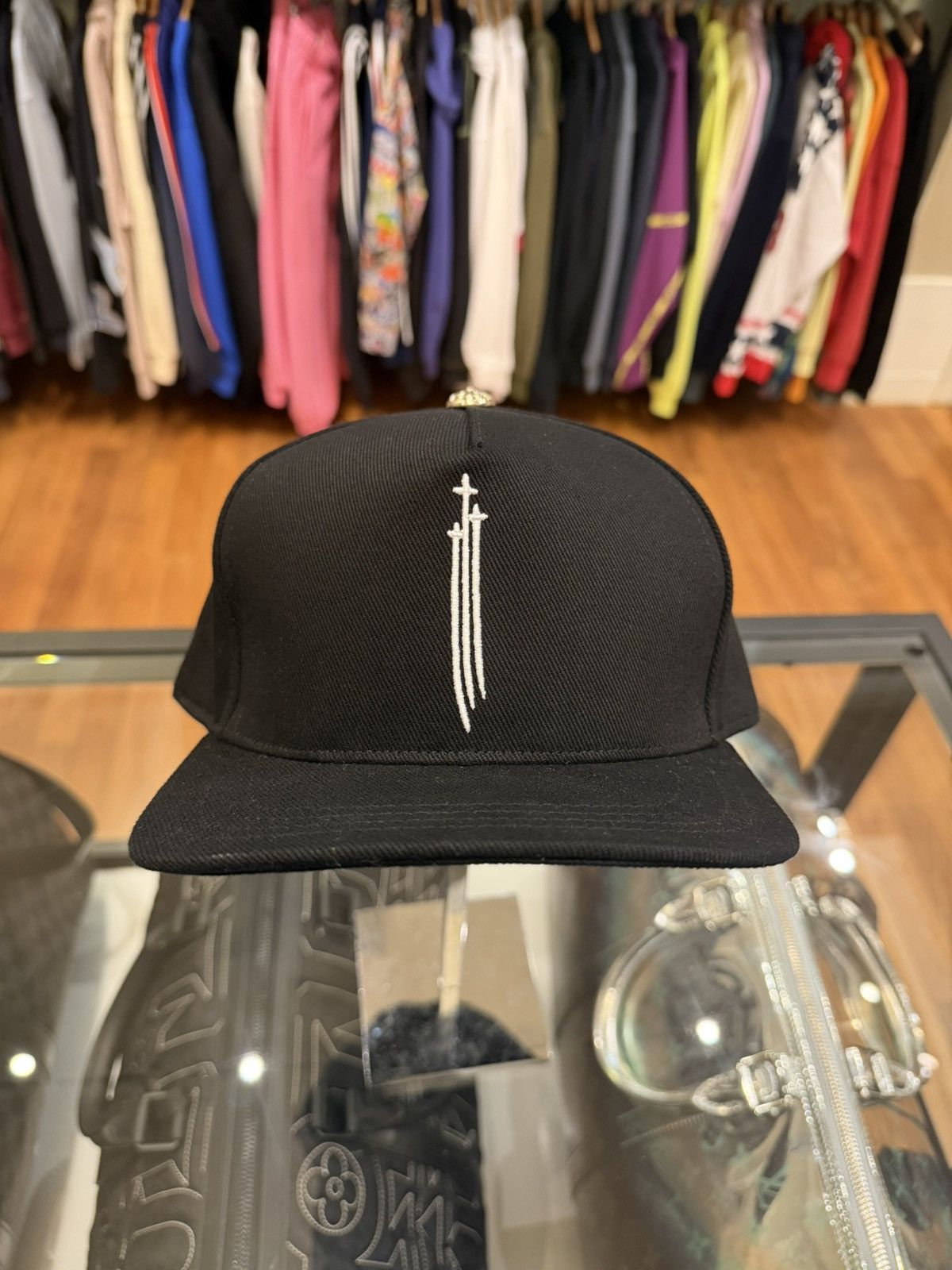 Chrome Hearts Chrome Hearts RS3 Cross Hat Size ONE SIZE - 1 Thumbnail