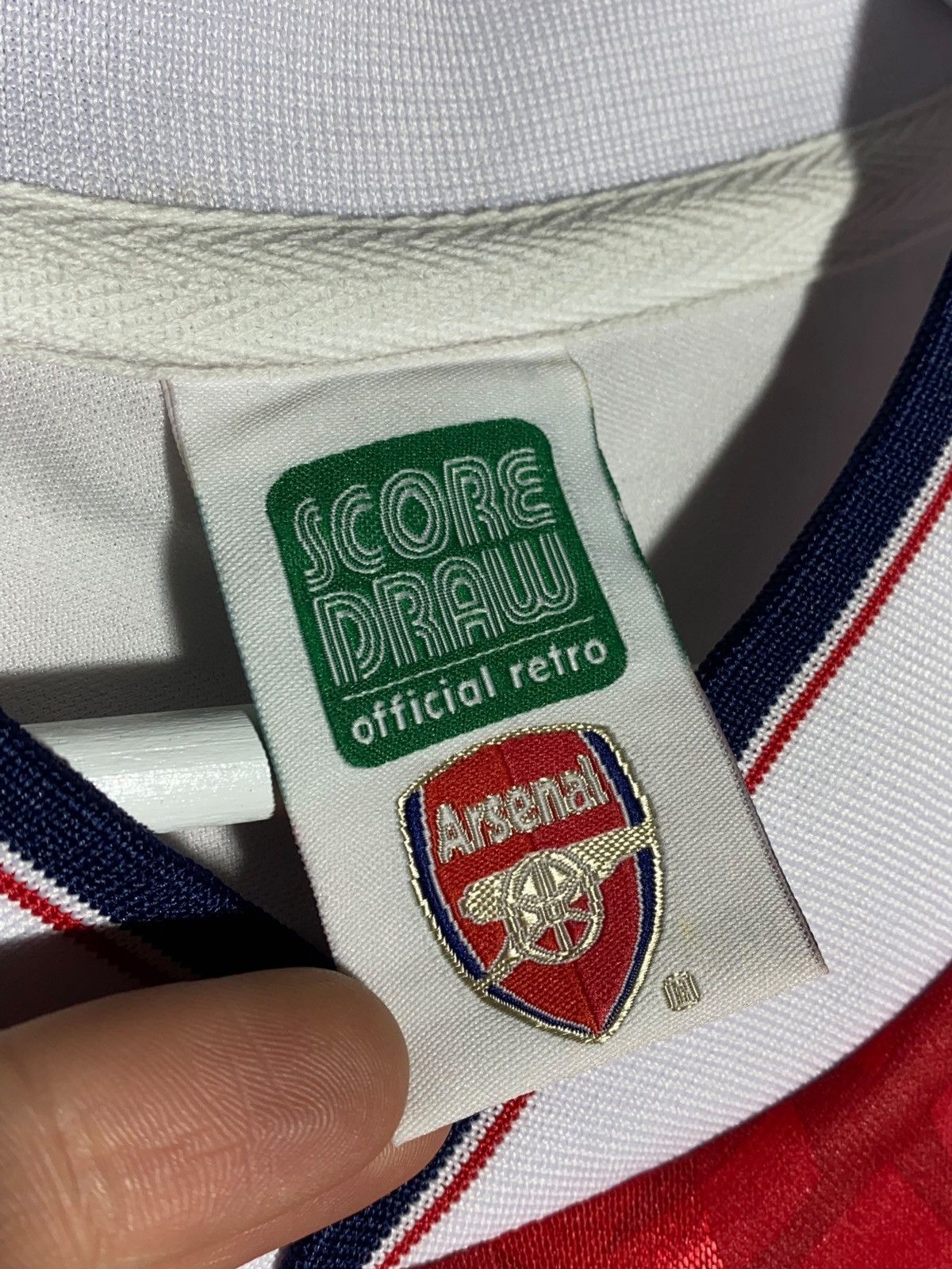 Other Vintage Arsenal London JVC Score Draw Jersey Football Shirt Size US L / EU 52-54 / 3 - 11 Thumbnail