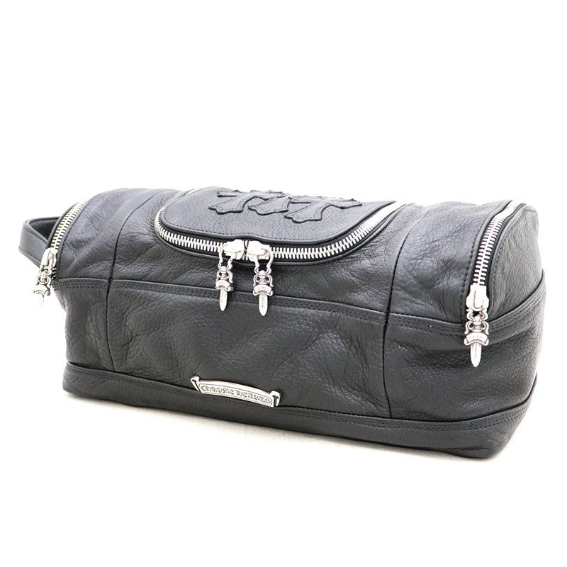 image of Chrome Hearts Cemetery Toiletry Bag in Black, Women's