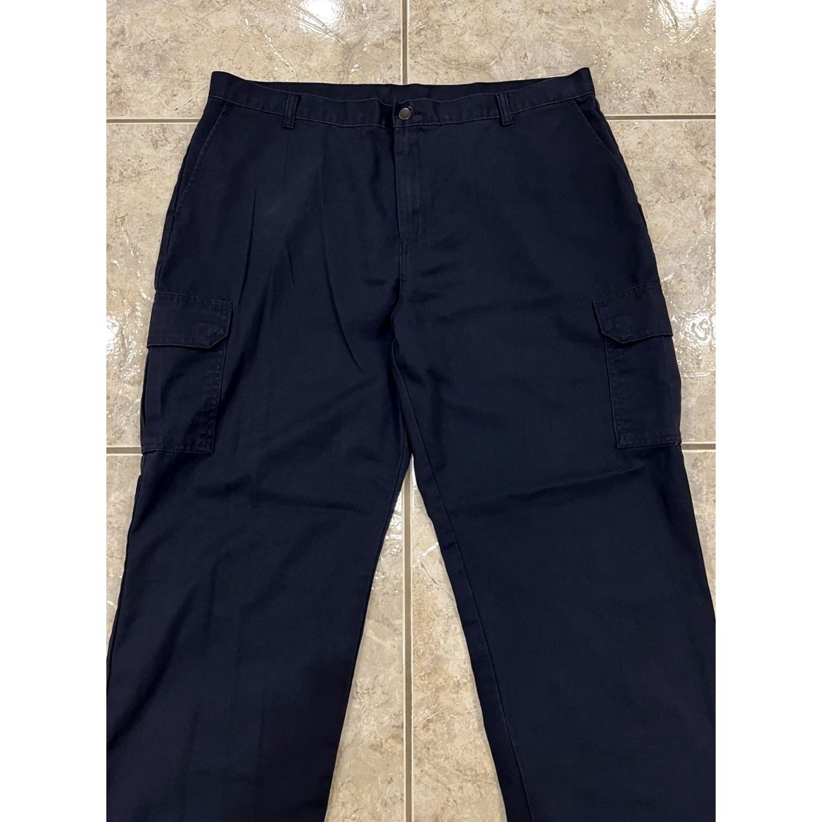 Dickies Dickies GP3038DN Mens 42x30 Cargo Pants Work Pant Relaxed Straight Twill Canvas Blue Cargo Pockets Size US 42 / EU 58 - 7 Thumbnail