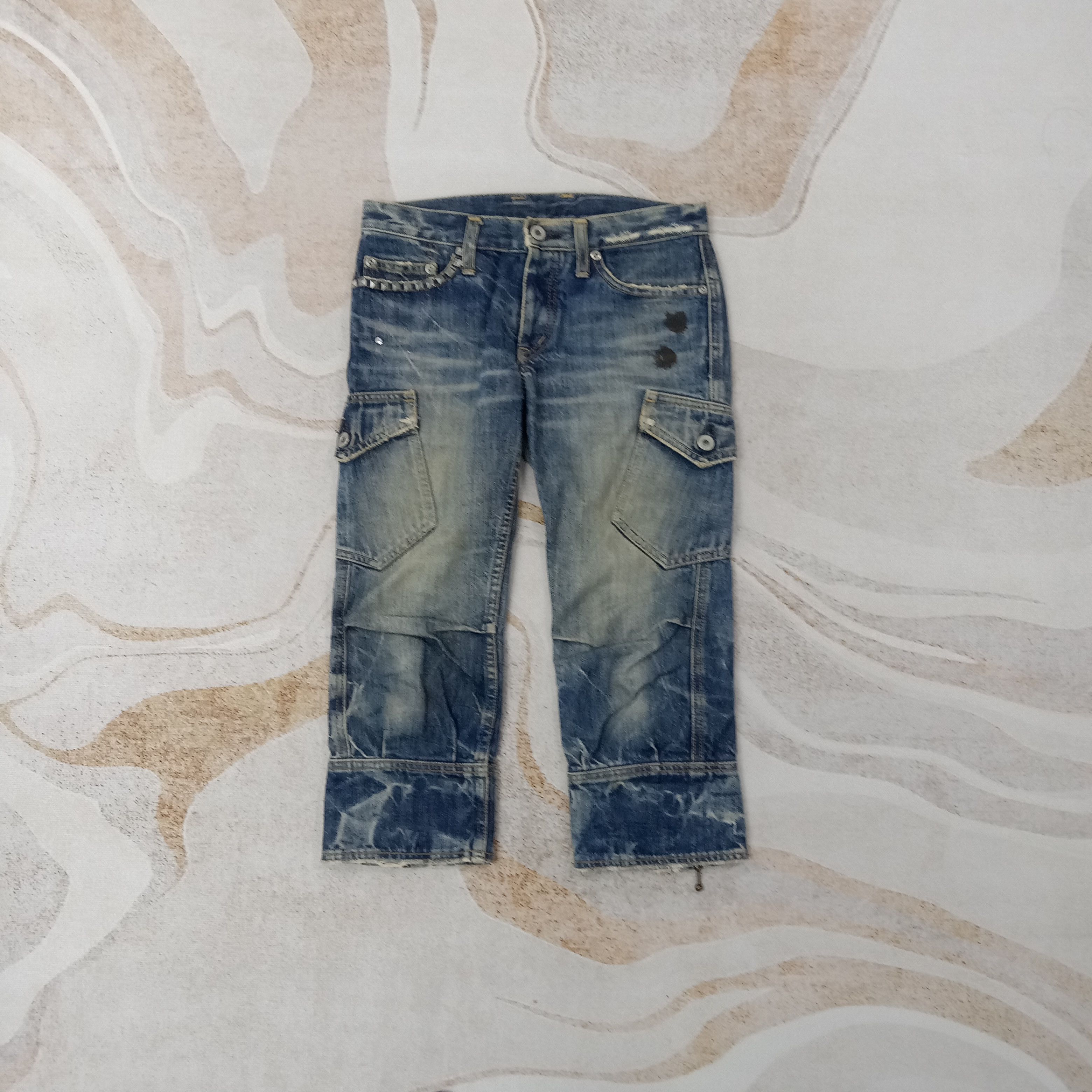 Hysteric Glamour Hysteric Glamour Japanese 3 Quarters Denim Jeans C258N28 Size US 27 - 5 Thumbnail