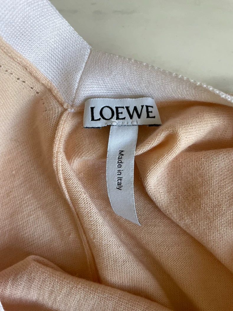 Loewe LOEWE Salmon pink ribbon short cardigan sweater Size XS / US 0-2 / IT 36-38 - 4 Thumbnail