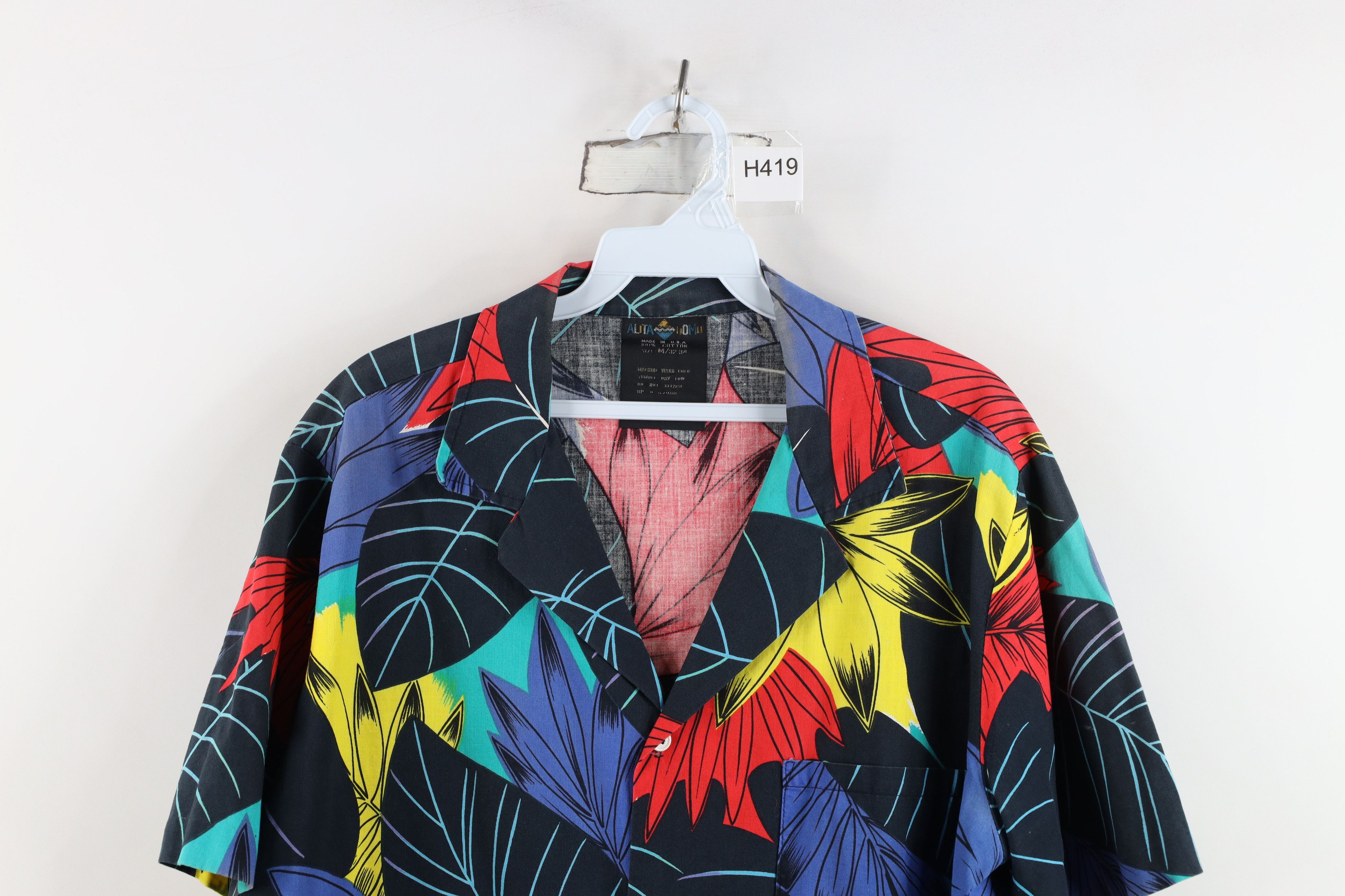 Vintage Vintage 60s 70s Streetwear Luau Camp Collar Button Shirt USA Size US M / EU 48-50 / 2 - 2 Thumbnail