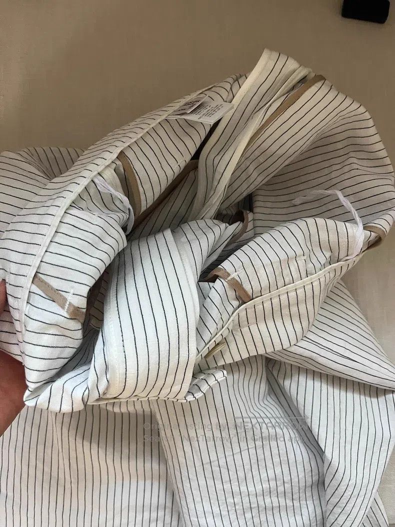 Brunello Cucinelli Brunello Cucinelli Cotton Linen Stripe Pants Size 25" / US 0 / IT 36 - 5 Thumbnail