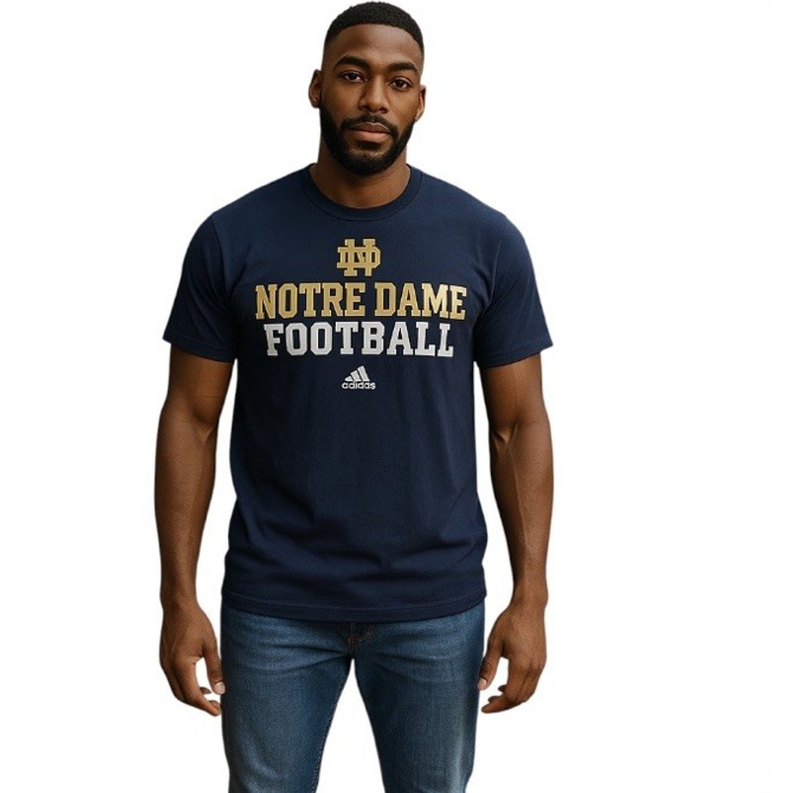 Adidas Adidas Notre Dame Irish Football The Go-To Tee Short Sleeve Size US XL / EU 56 / 4 - 1 Thumbnail