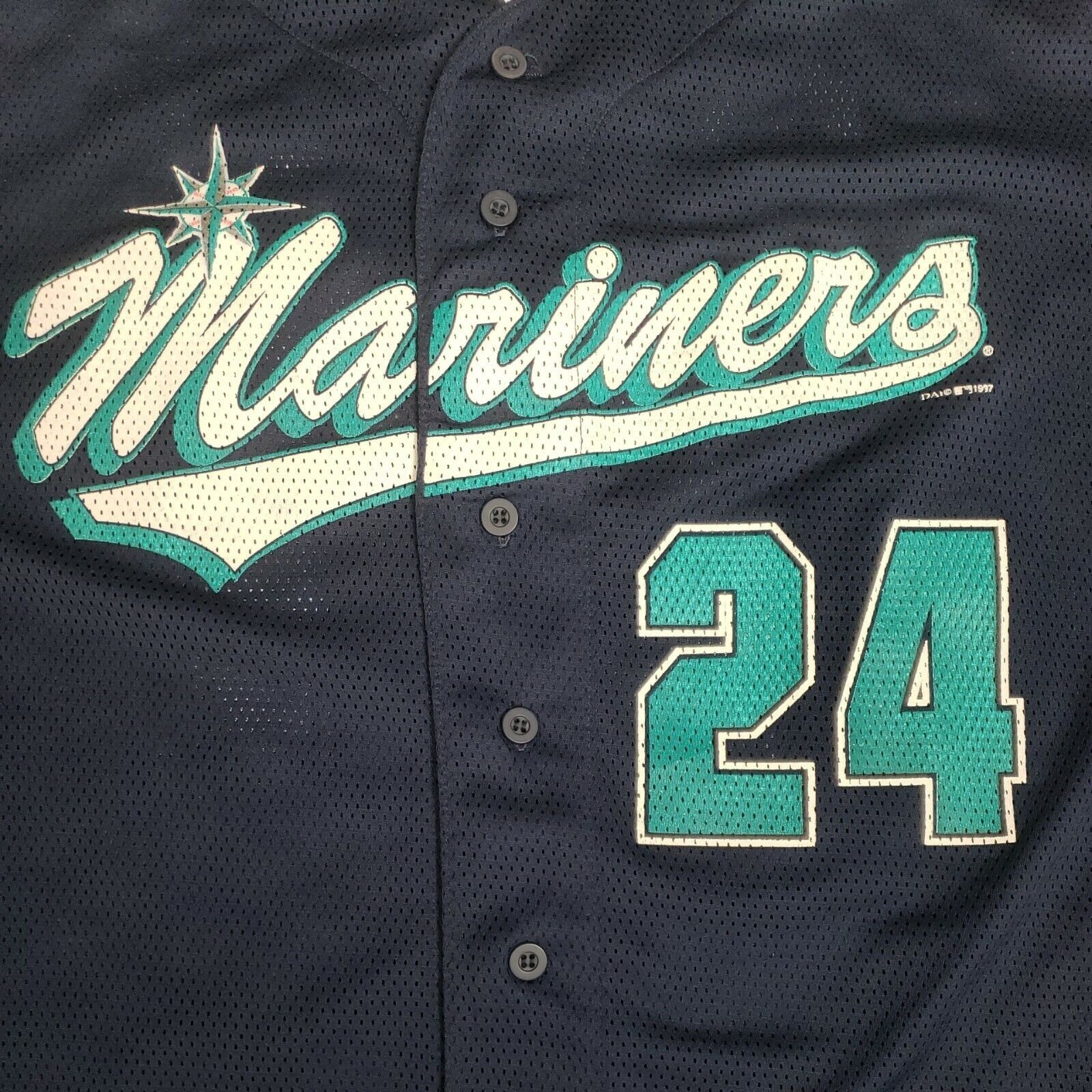 MLB Ken Griffey Jr Jersey Mens XL Seattle Mariners MLB Baseball Size US XL / EU 56 / 4 - 3 Thumbnail