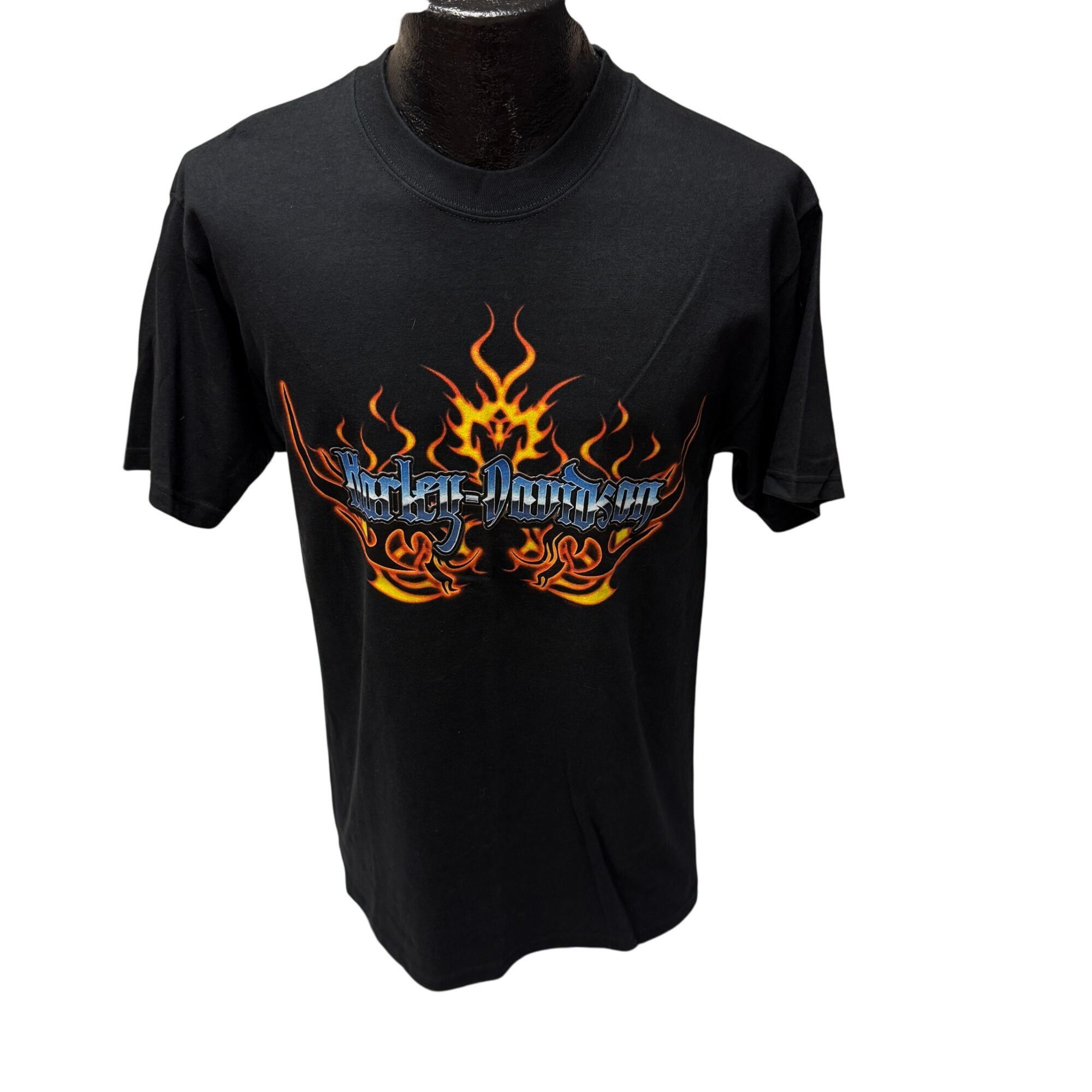 Harley Davidson NWT NoS H-D Napoli Italia Motorcycle Biker FLAMING EAGLE Tee Size US M / EU 48-50 / 2 - 2 Thumbnail