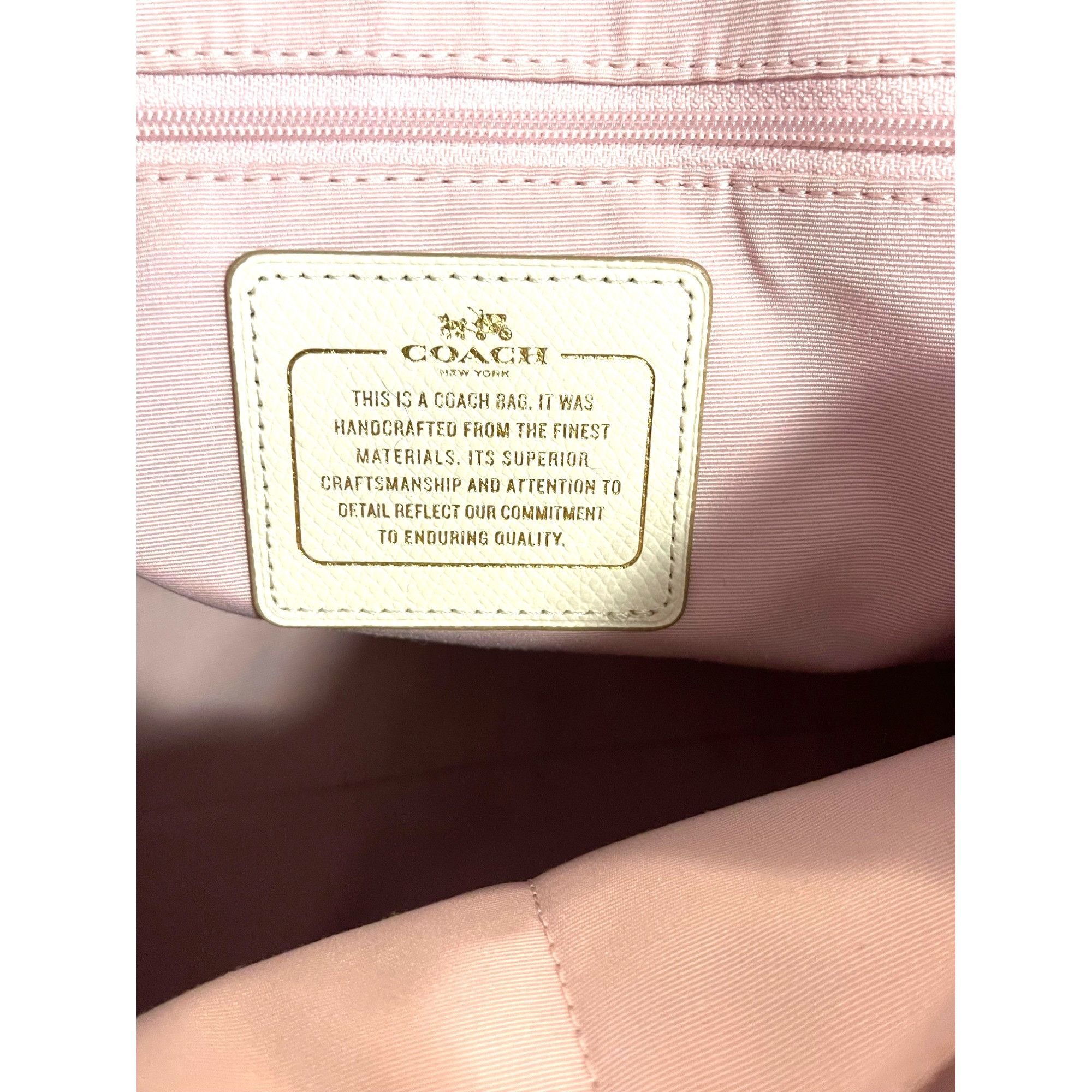 Coach Coach Beige with flowers Design Shoulder Tote Size ONE SIZE - 9 Thumbnail