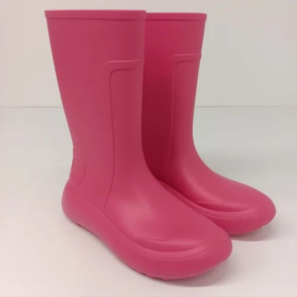 Salvatore Ferragamo Ferragamo Women's Gancini Detail Pink Rain Boots - Size 9 Size US 9 / IT 39 - 2 Thumbnail