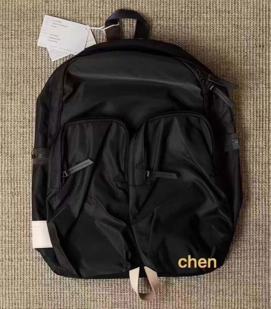 Hender Scheme Hender Scheme 2-Pocket Backpack Handmade Black Nylon Calf Size ONE SIZE - 1 Thumbnail