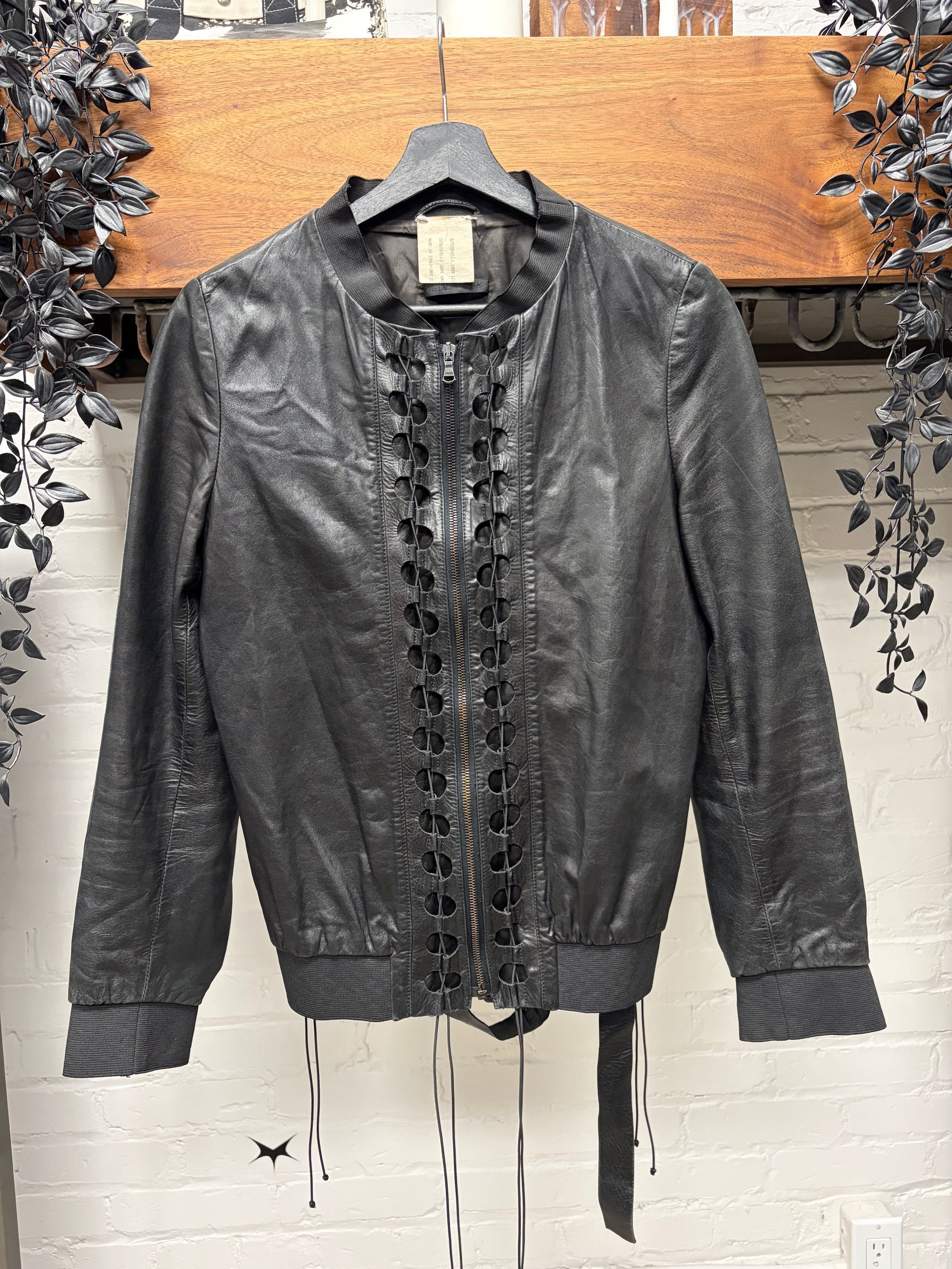 Helmut Lang SAMPLE SS2001 Helmut Lang ‘Corset Bondage’ Lambskin Leather Jacket Size US S / EU 44-46 / 1 - 1 Thumbnail