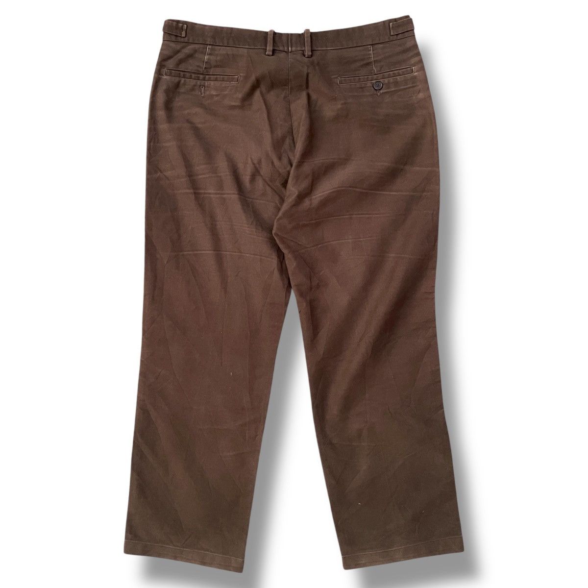Louis Vuitton VINTAGE Louis Vuitton Brown Side-belted Chino Pants Size US 35 - 9 Thumbnail