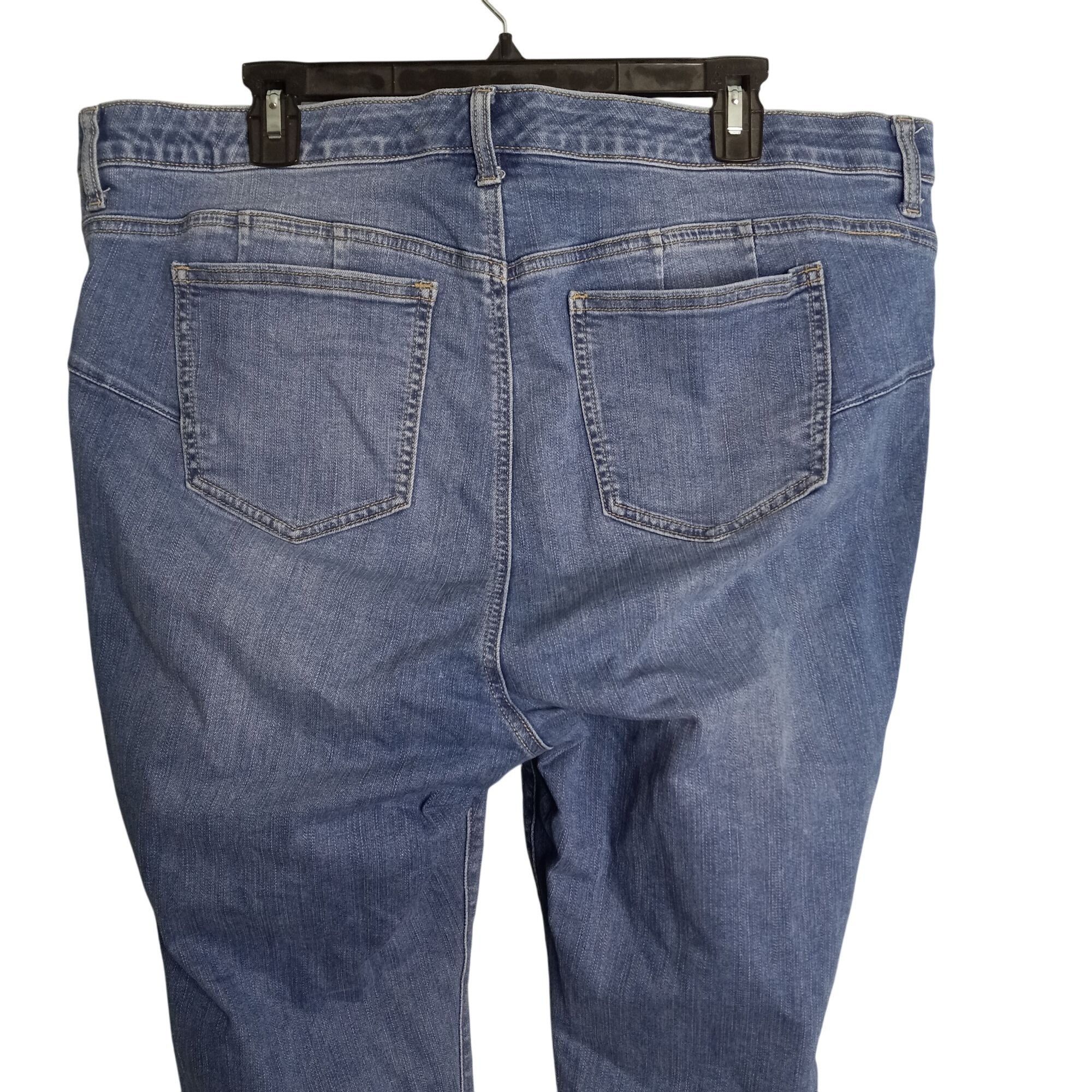 Torrid Torrid Size 20S Jeans Bombshell Skinny Distressed Hem Button Size 42" / US 20 - 9 Thumbnail