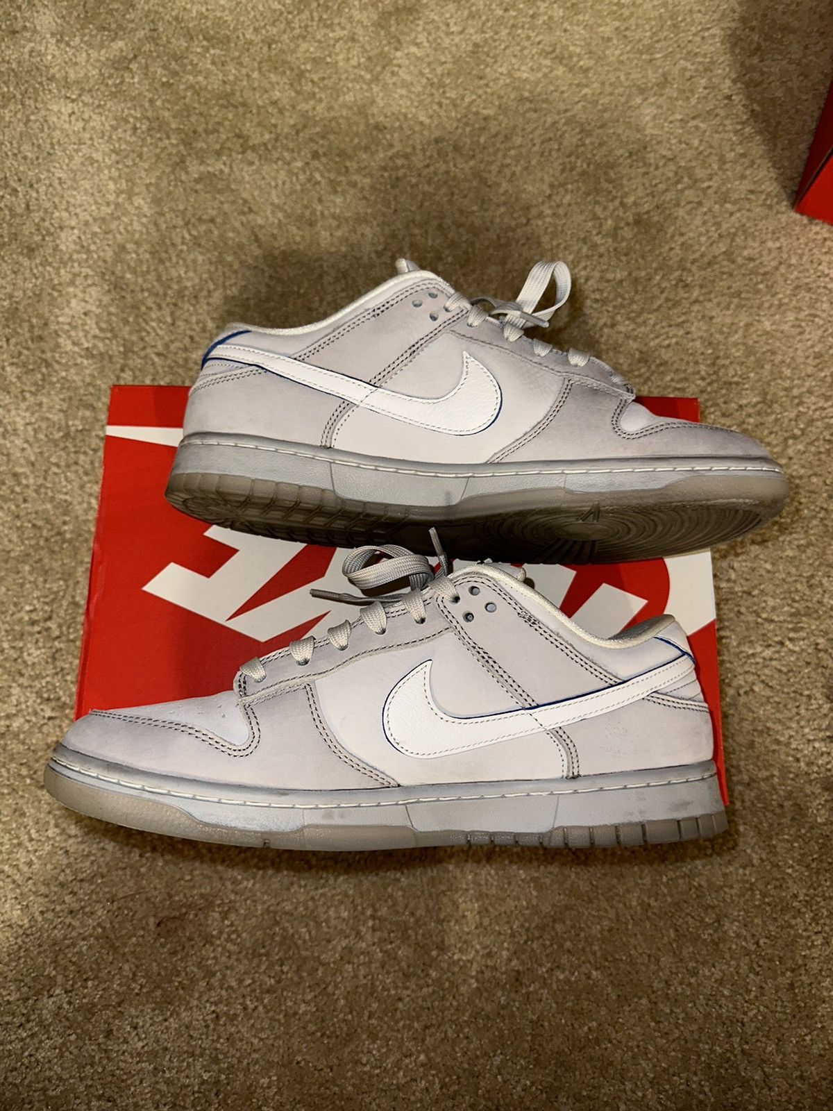 Nike Nike Dunk Low Wolf Grey Pure Platinum Size US 10 / EU 43 - 2 Thumbnail