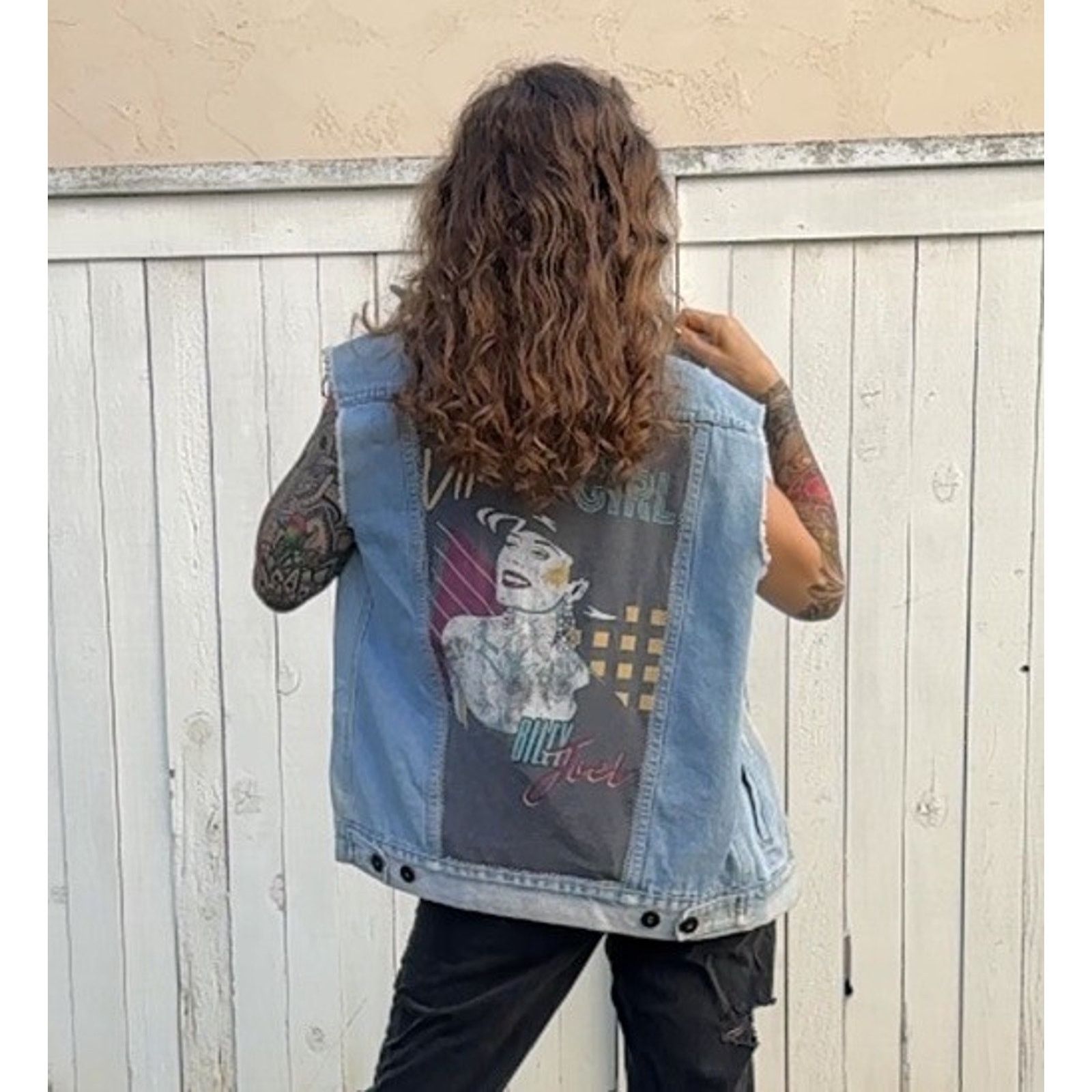 Other BILLY JOEL Uptown Girl Vintage Retro Denim Vest 70s 80s Sz M Size M / US 6-8 / IT 42-44 - 1 Thumbnail