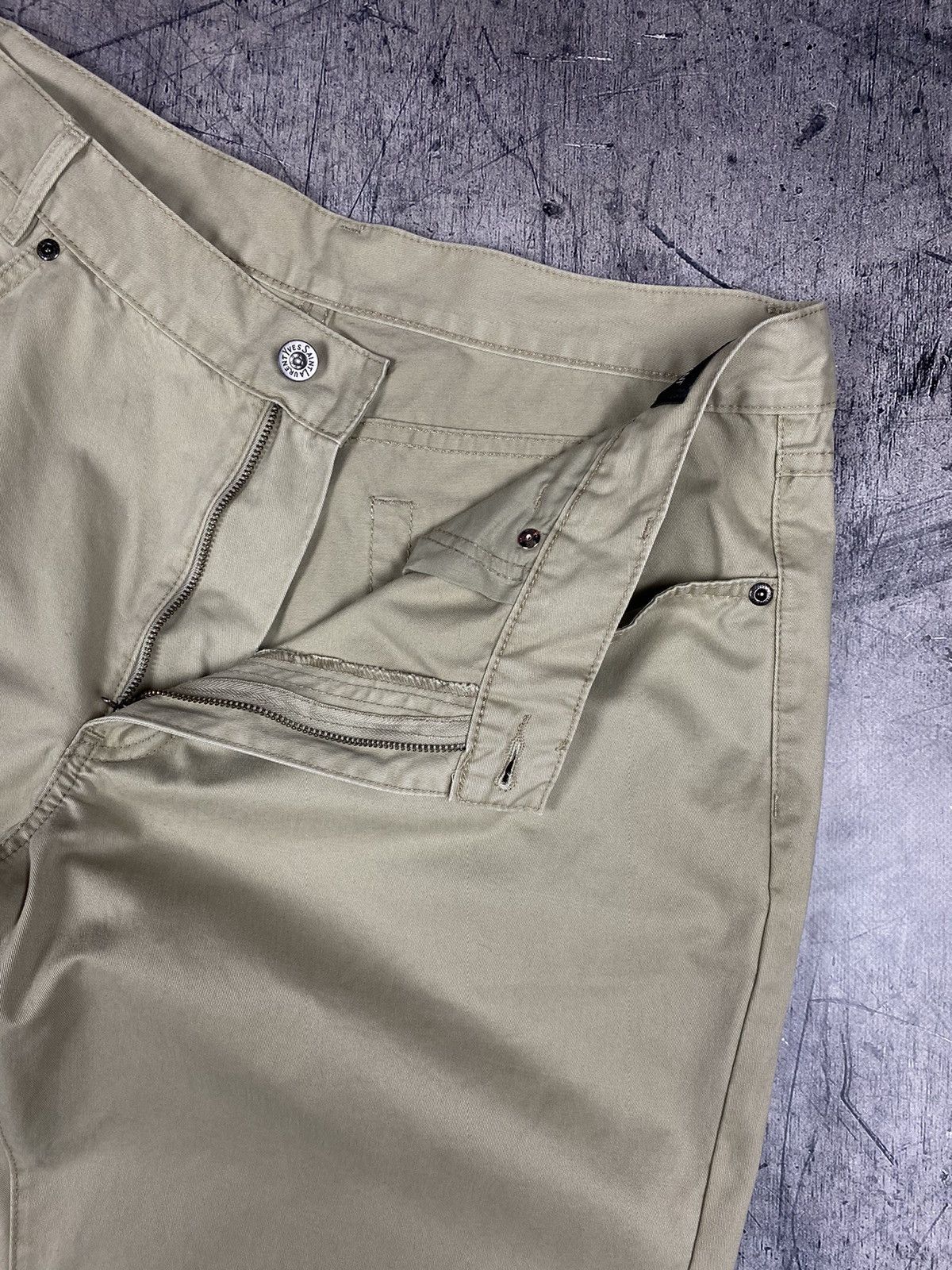 Vintage Yves Saint Laurent YSL 90’s Y2K Denim Chino Pants Jeans Size US 36 / EU 52 - 11 Thumbnail