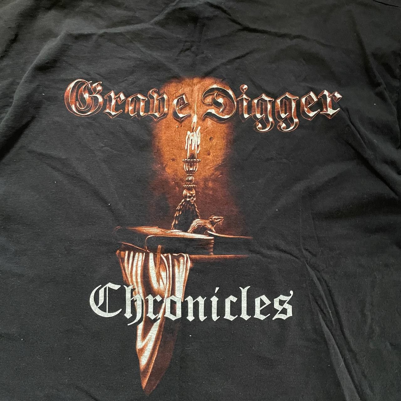 Band Tees VINTAGE Y2K GRAVE DIGGER HEAVY METAL RARE FADED BAND TEE 229 Size US XL / EU 56 / 4 - 4 Thumbnail