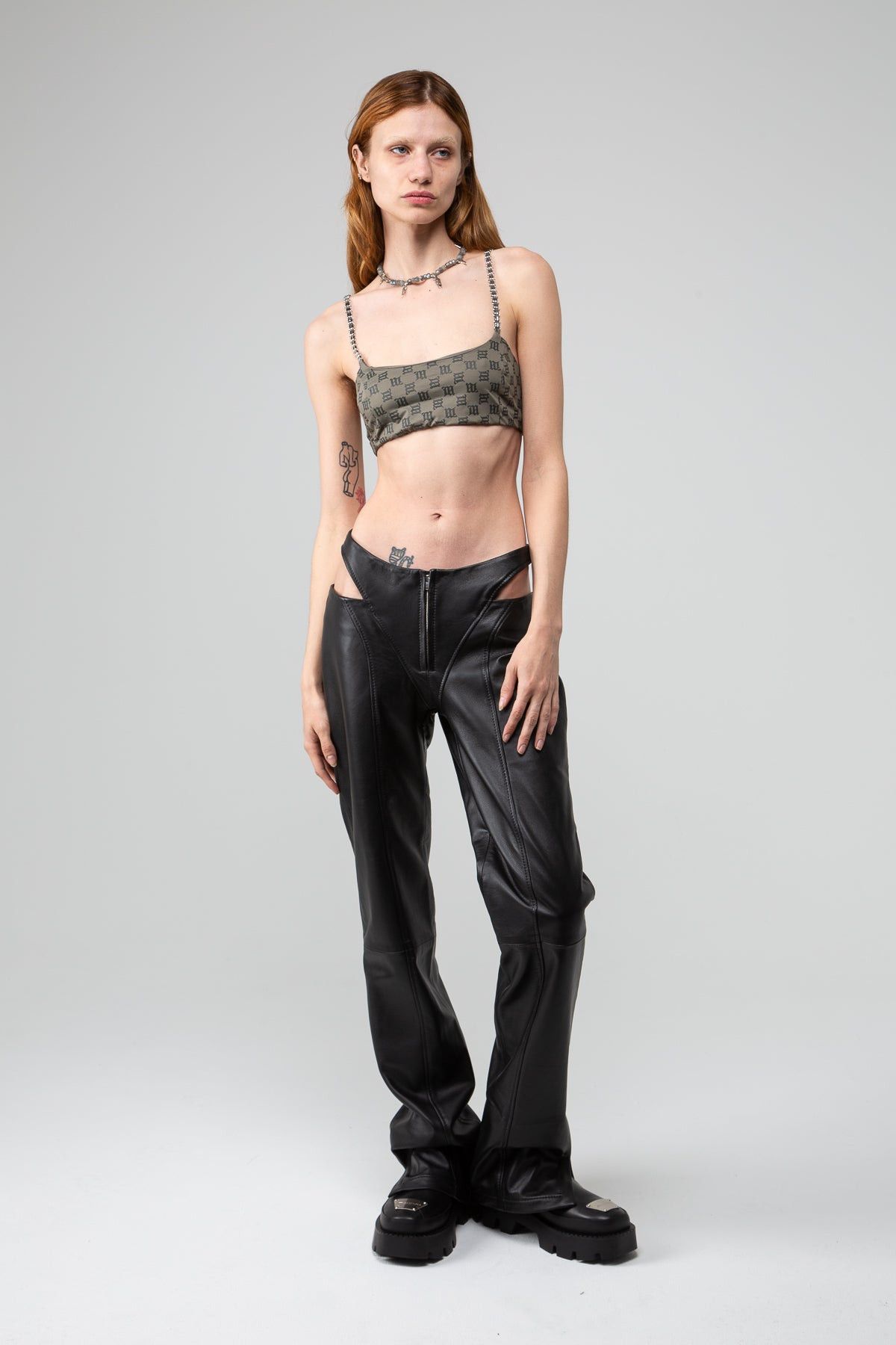 Misbhv $1780 MISBHV Genuine Leather Cut Trousers Size 28" / US 6 / IT 42 - 5 Thumbnail
