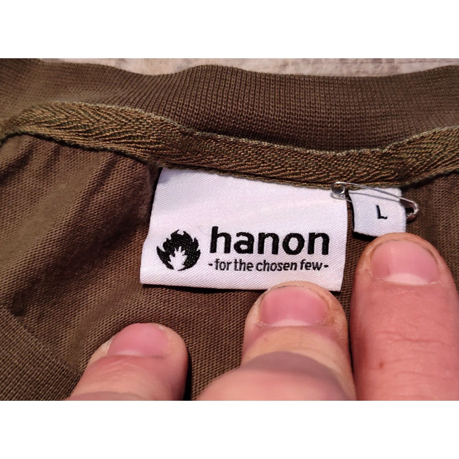 Olive Hanon Men's T-Shirt Olive Green Size Large Sports Regular Fit Size US L / EU 52-54 / 3 - 5 Thumbnail