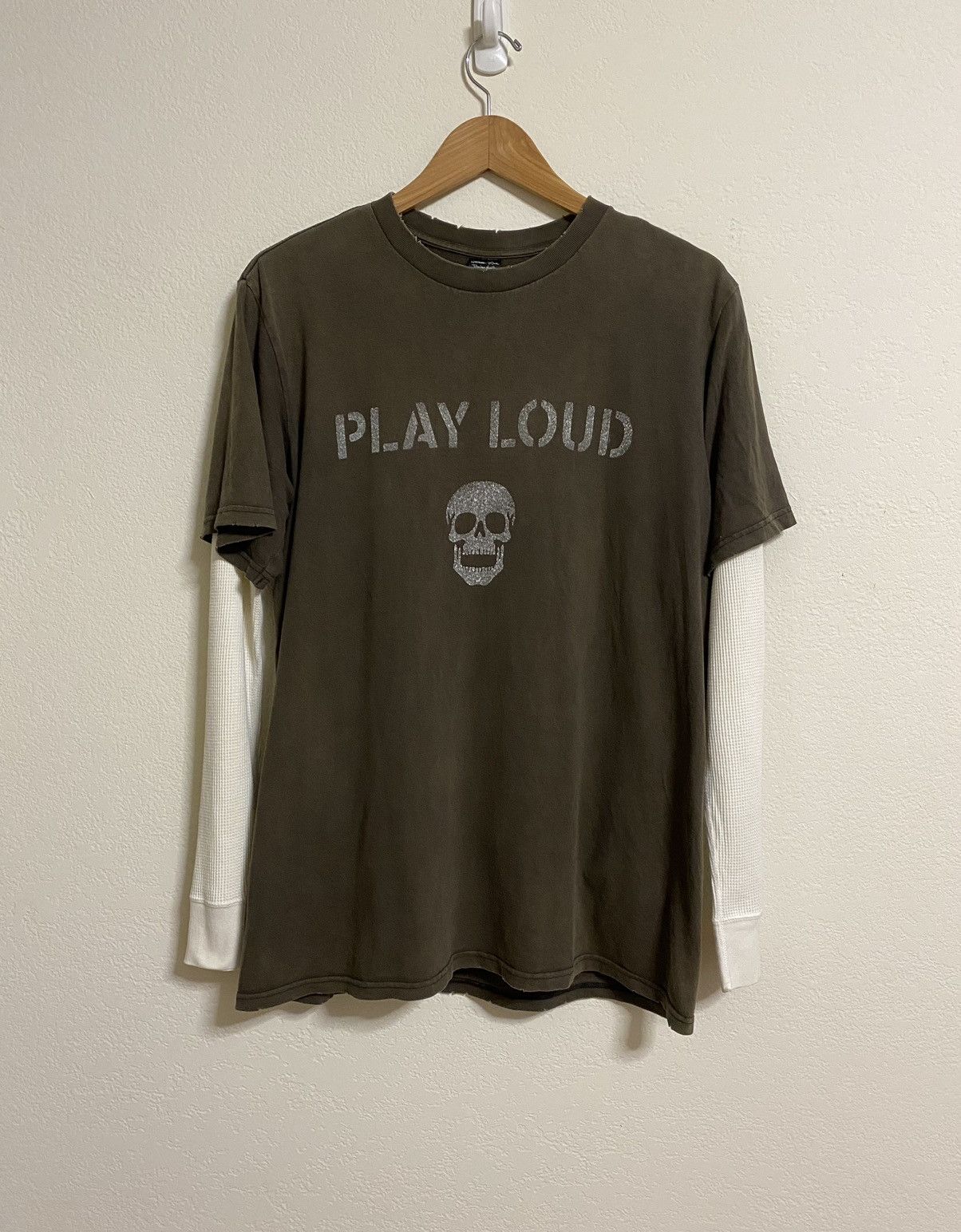 image of Number N Ine Number (N)Ine Ss04 Play Loud Tee in Brown, Men's (Size Large)