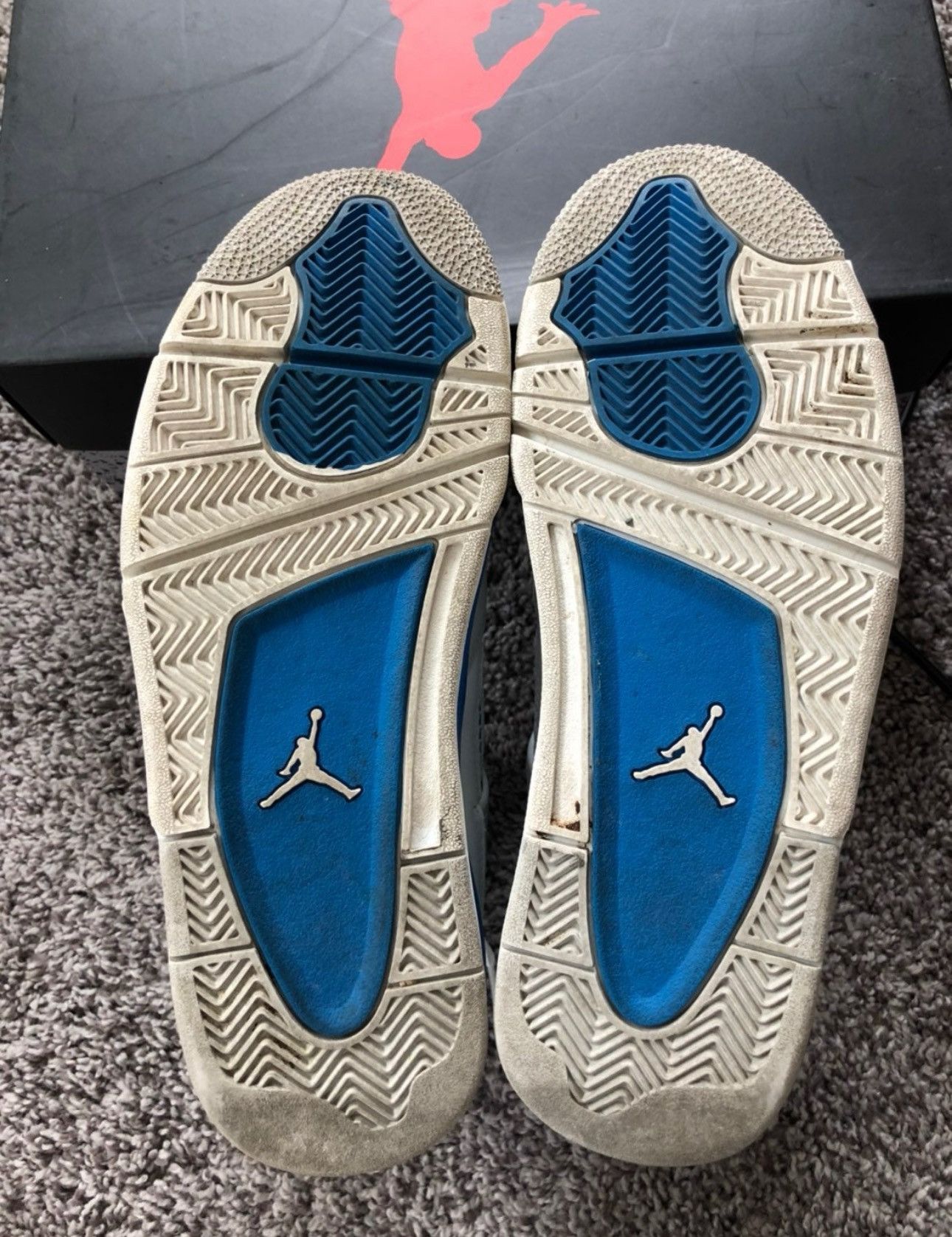 Nike Nike Air Jordan Retro 4 Military Blue Size US 8.5 / EU 41-42 - 10 Thumbnail