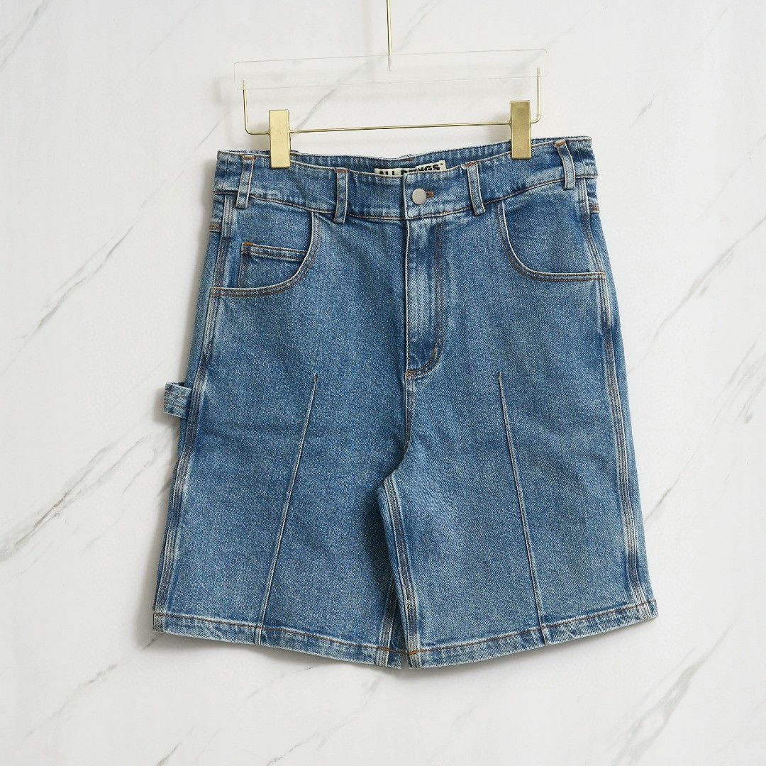 Allsaints All beings Men's Washed Denim Shorts Size US 28 / EU 44 - 1 Thumbnail