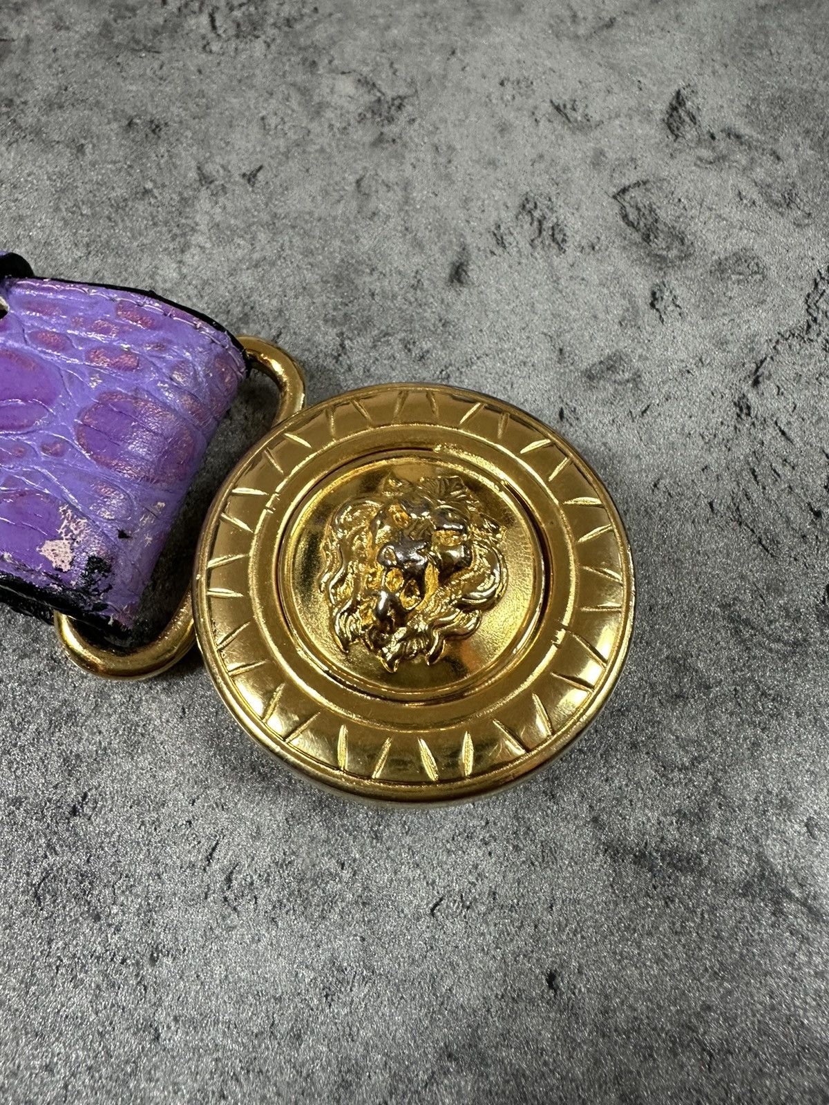 Versace Waist Belt Vintage Luxury Elegance Lion Medusa Italy