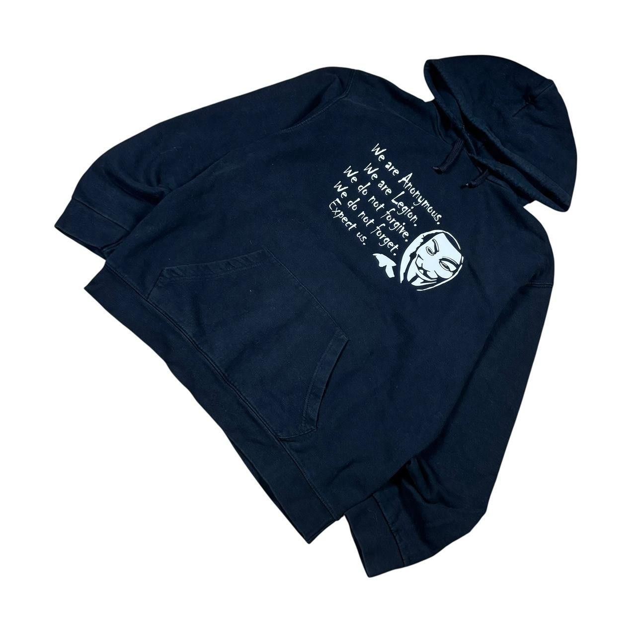 Japanese Brand Anonymous Hacker Hoodie Black Guy Fawkes Mask Size US XL / EU 56 / 4 - 2 Thumbnail